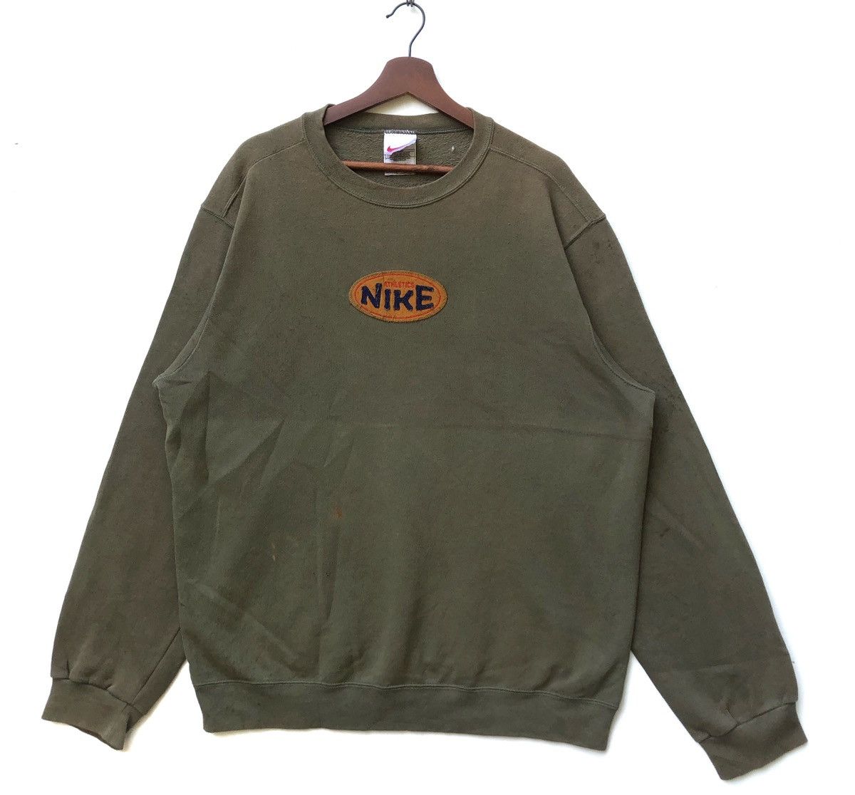 Nike × Vintage Vintage NIKE Athletic Crewneck Made In U.S.A Size US L / EU 52-54 / 3 - 1 Thumbnail
