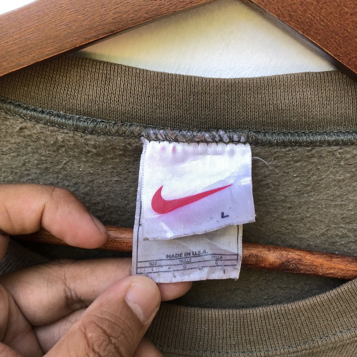 Nike × Vintage Vintage NIKE Athletic Crewneck Made In U.S.A Size US L / EU 52-54 / 3 - 8 Thumbnail