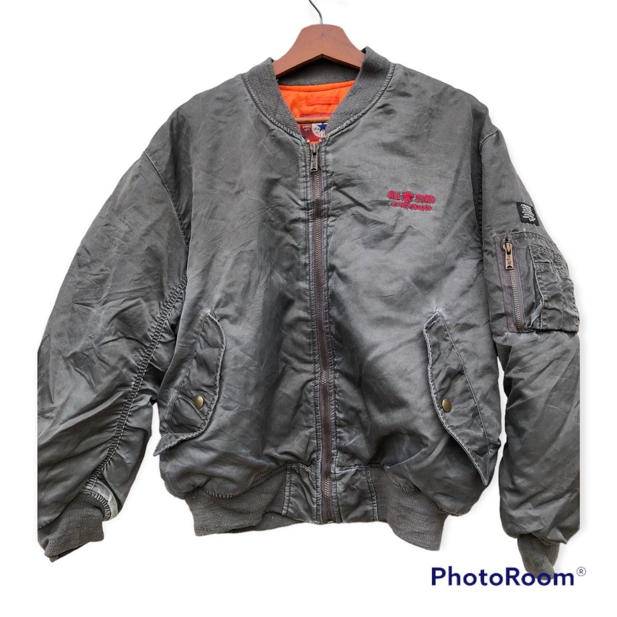 Converse 🔥SALE AW23🔥Bomber Jacket Converse All Star Sun Faded Size US M / EU 48-50 / 2 - 1 Thumbnail