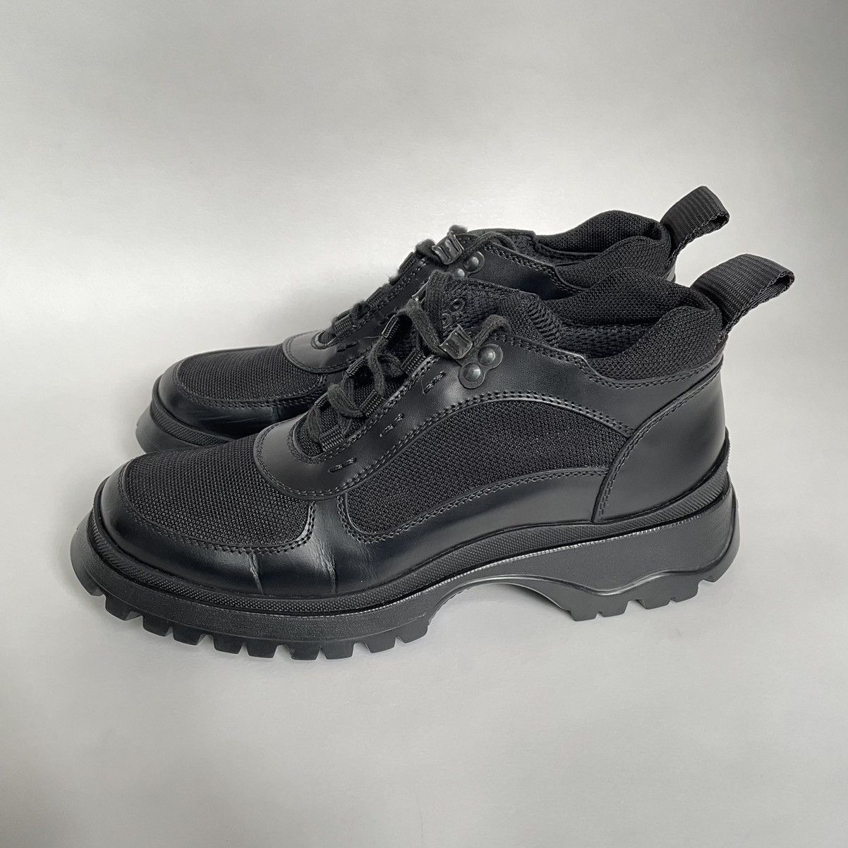 Prada Early 2000’s Black Leather Chukka Boots Size US 8.5 / IT 38.5 - 2 Thumbnail