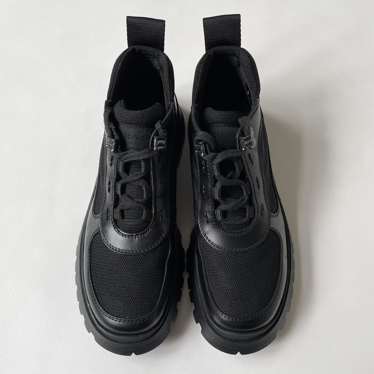 Prada Early 2000’s Black Leather Chukka Boots Size US 8.5 / IT 38.5 - 3 Thumbnail
