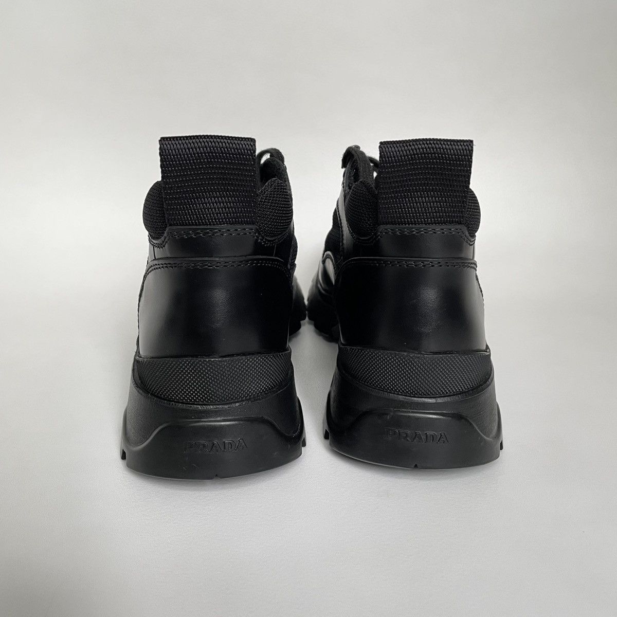 Prada Early 2000’s Black Leather Chukka Boots Size US 8.5 / IT 38.5 - 8 Thumbnail