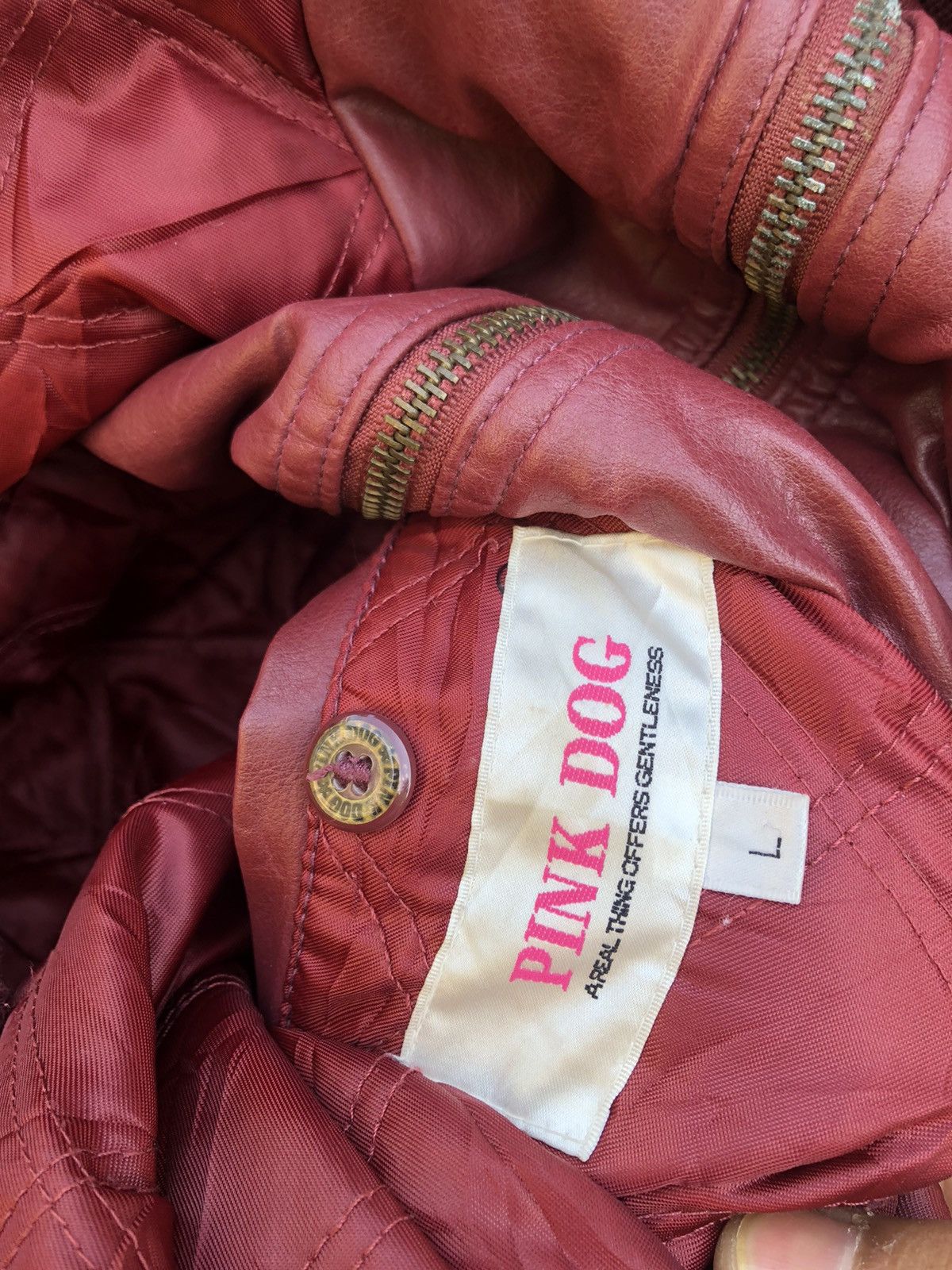 Pink 🔥SALE AW23🔥Pink Dog Bomber Jacket Size US L / EU 52-54 / 3 - 3 Thumbnail