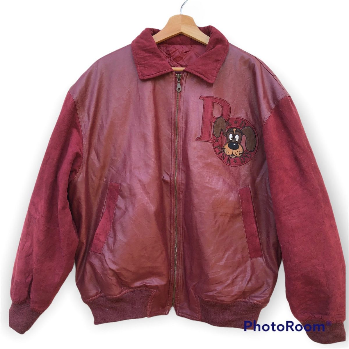 Pink 🔥SALE AW23🔥Pink Dog Bomber Jacket Size US L / EU 52-54 / 3 - 1 Thumbnail