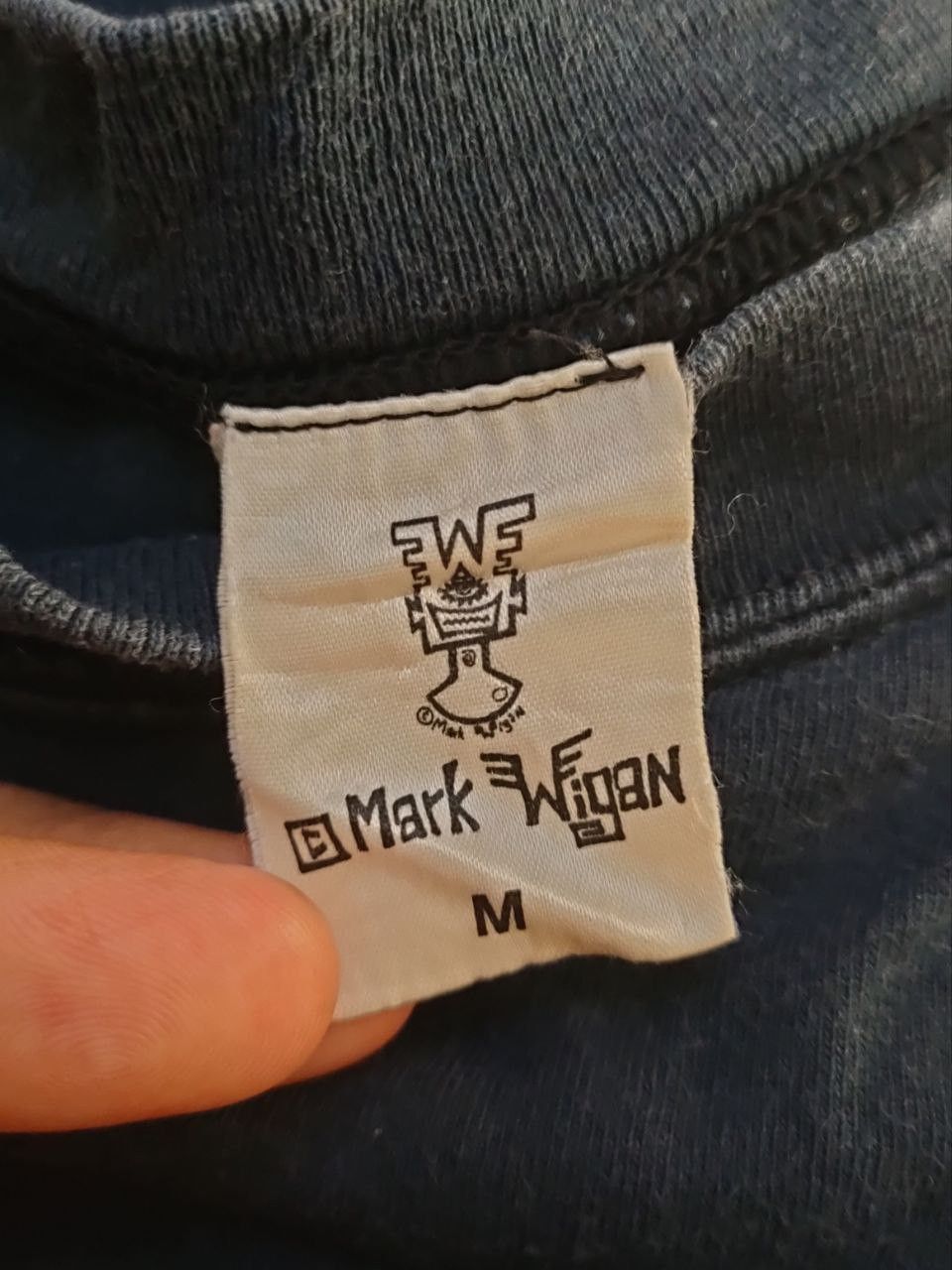 Vintage ❎ Vintage 90s Mark Wigan Art T Size US M / EU 48-50 / 2 - 5 Thumbnail
