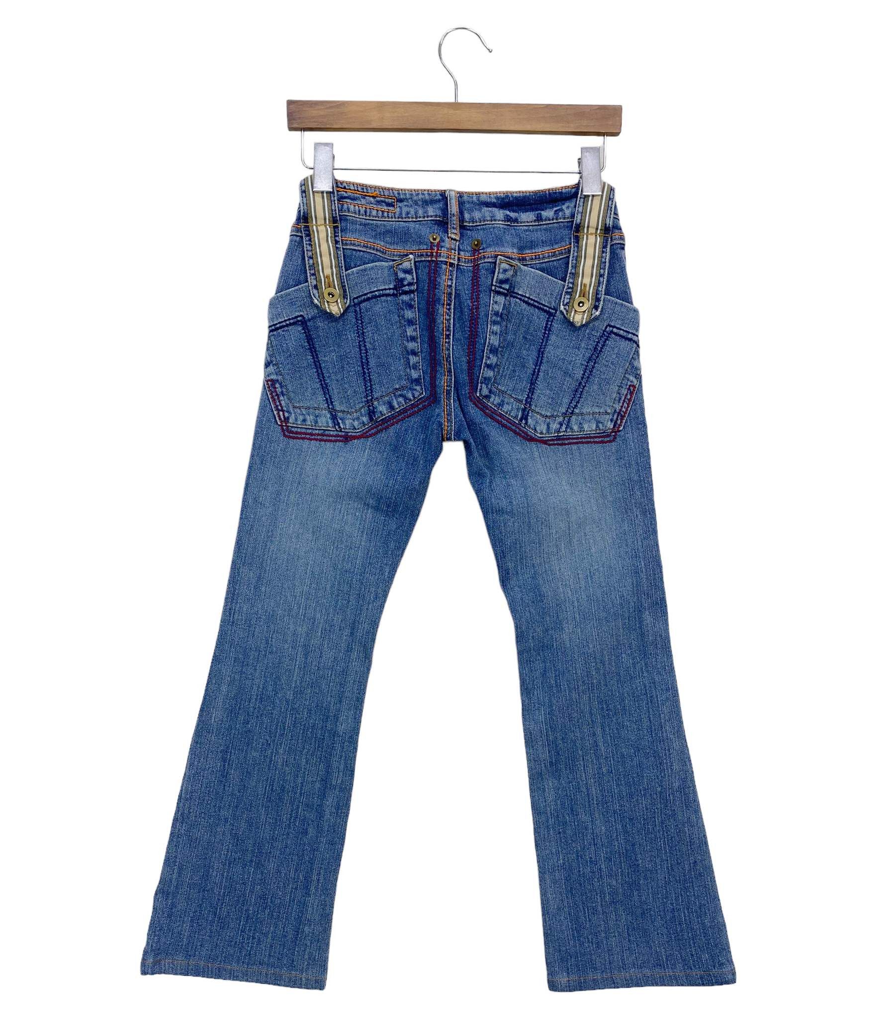 Other Blue Jam Art Flare Jeans - Japanese Vintage Distressed Denim Size 27" / US 4 / IT 40 - 1 Thumbnail