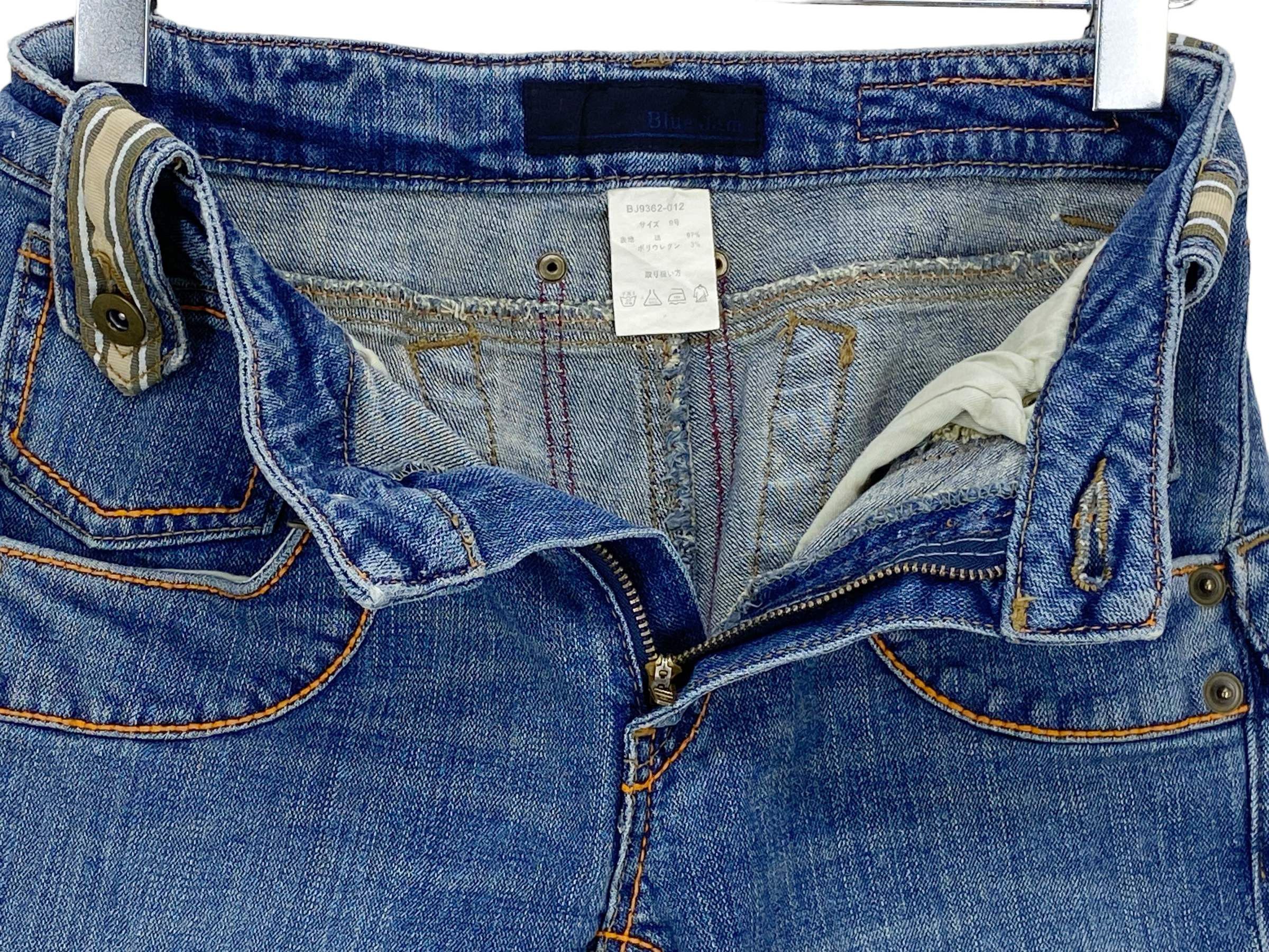 Other Blue Jam Art Flare Jeans - Japanese Vintage Distressed Denim Size 27" / US 4 / IT 40 - 3 Thumbnail