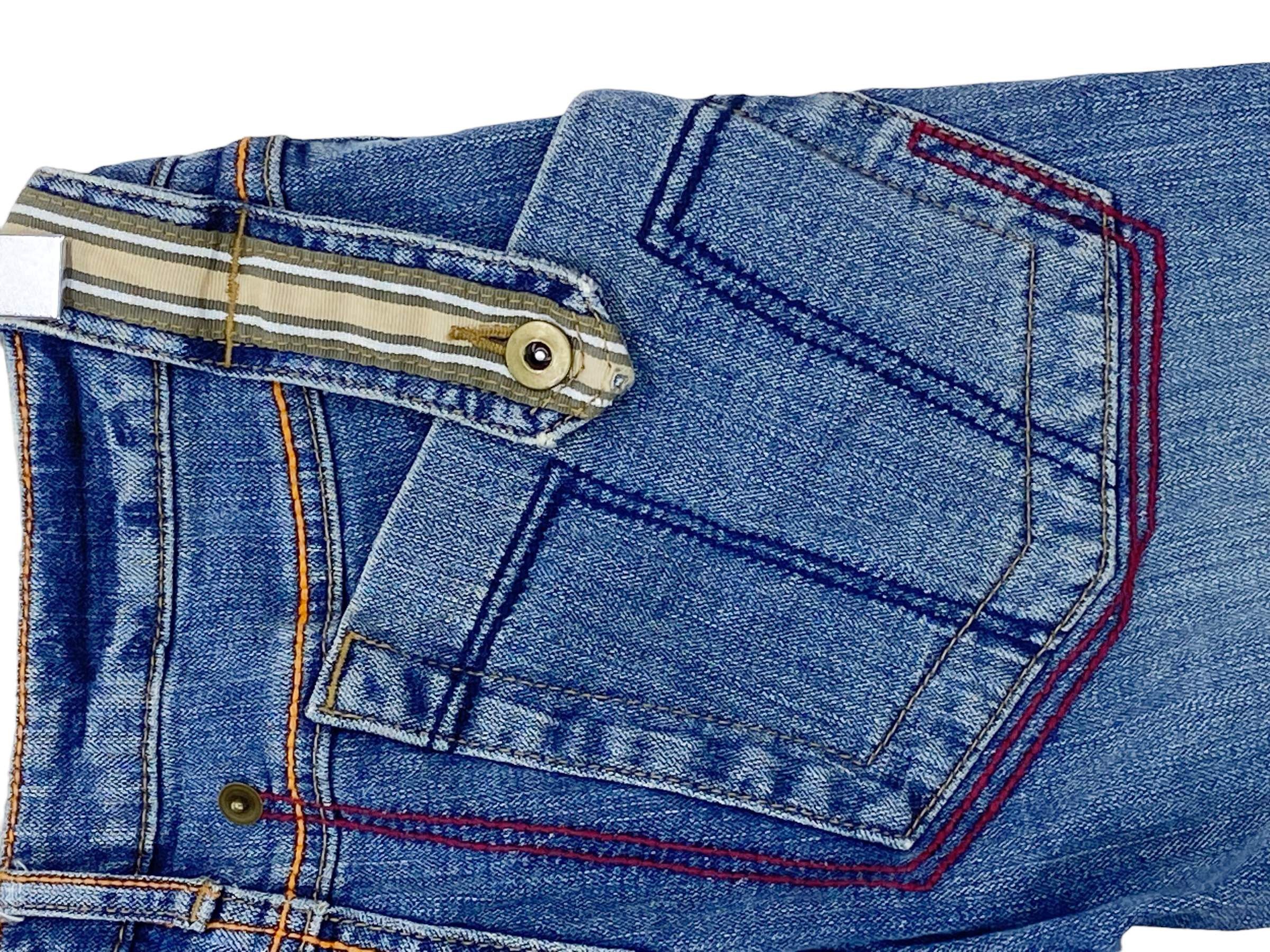 Other Blue Jam Art Flare Jeans - Japanese Vintage Distressed Denim Size 27" / US 4 / IT 40 - 12 Thumbnail