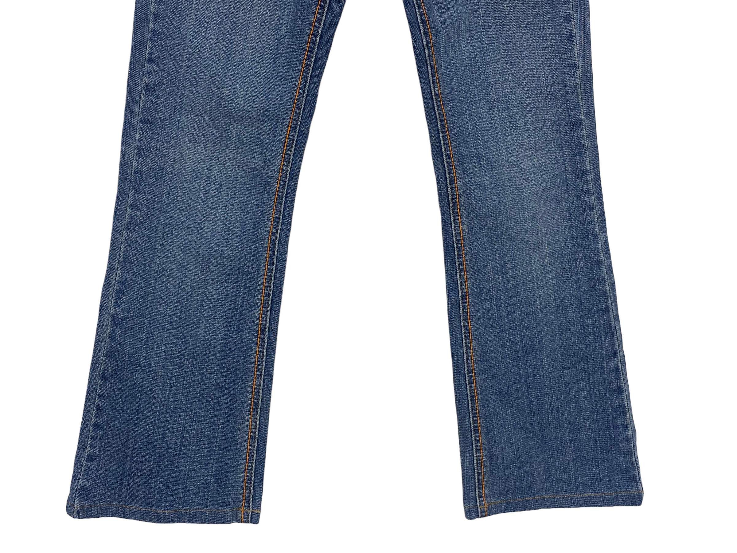 Other Blue Jam Art Flare Jeans - Japanese Vintage Distressed Denim Size 27" / US 4 / IT 40 - 6 Thumbnail