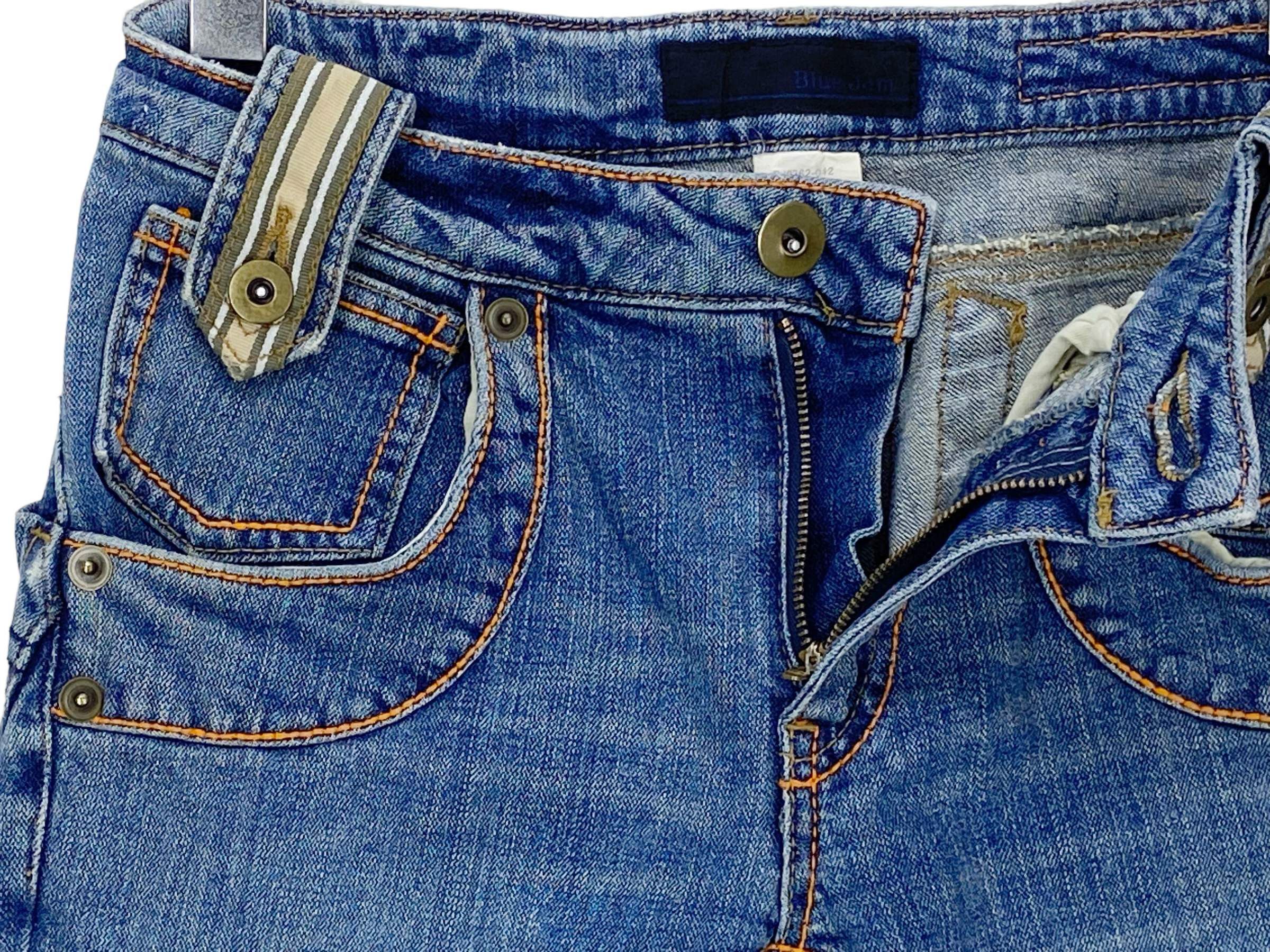 Other Blue Jam Art Flare Jeans - Japanese Vintage Distressed Denim Size 27" / US 4 / IT 40 - 11 Thumbnail