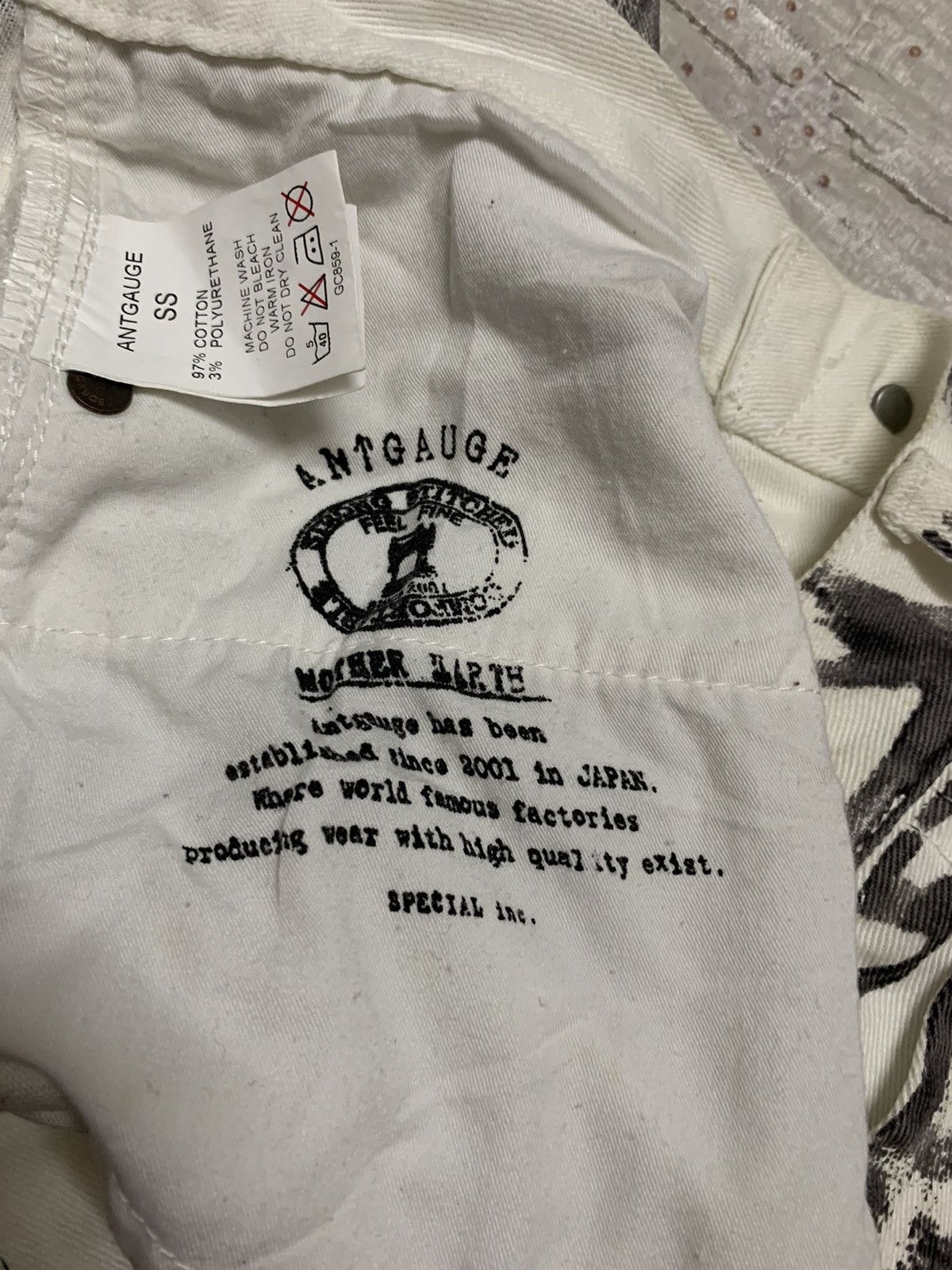 Fashion Victim × Japanese Brand Japanese Brand Antgauge Art Design Stretch Pant Like JPG Size US 28 / EU 44 - 8 Thumbnail