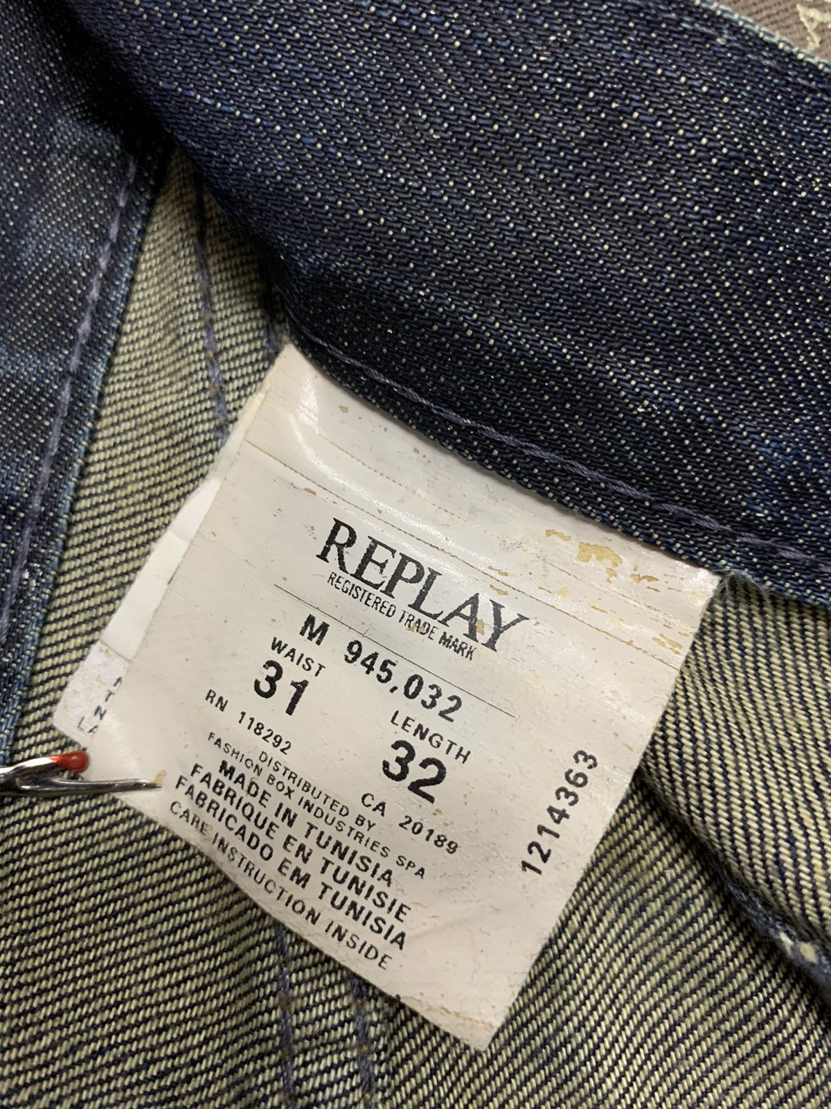 Replay VINTAGE REPLAY DENIM Jeans Size US 32 / EU 48 - 8 Thumbnail