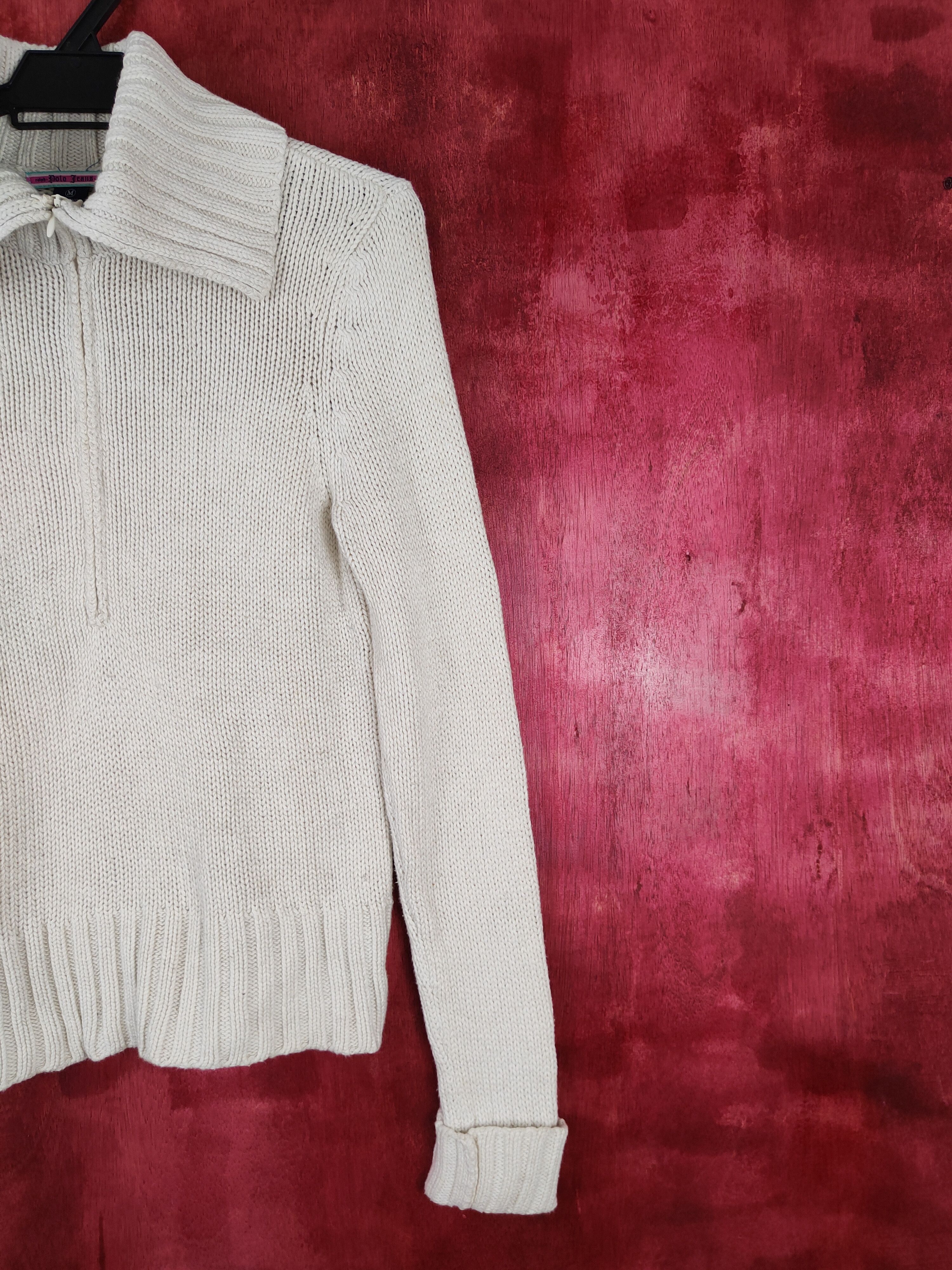 Polo Ralph Lauren Ralph Polo Jeans Lauren White Knitwear #5271 Size M / US 6-8 / IT 42-44 - 4 Thumbnail