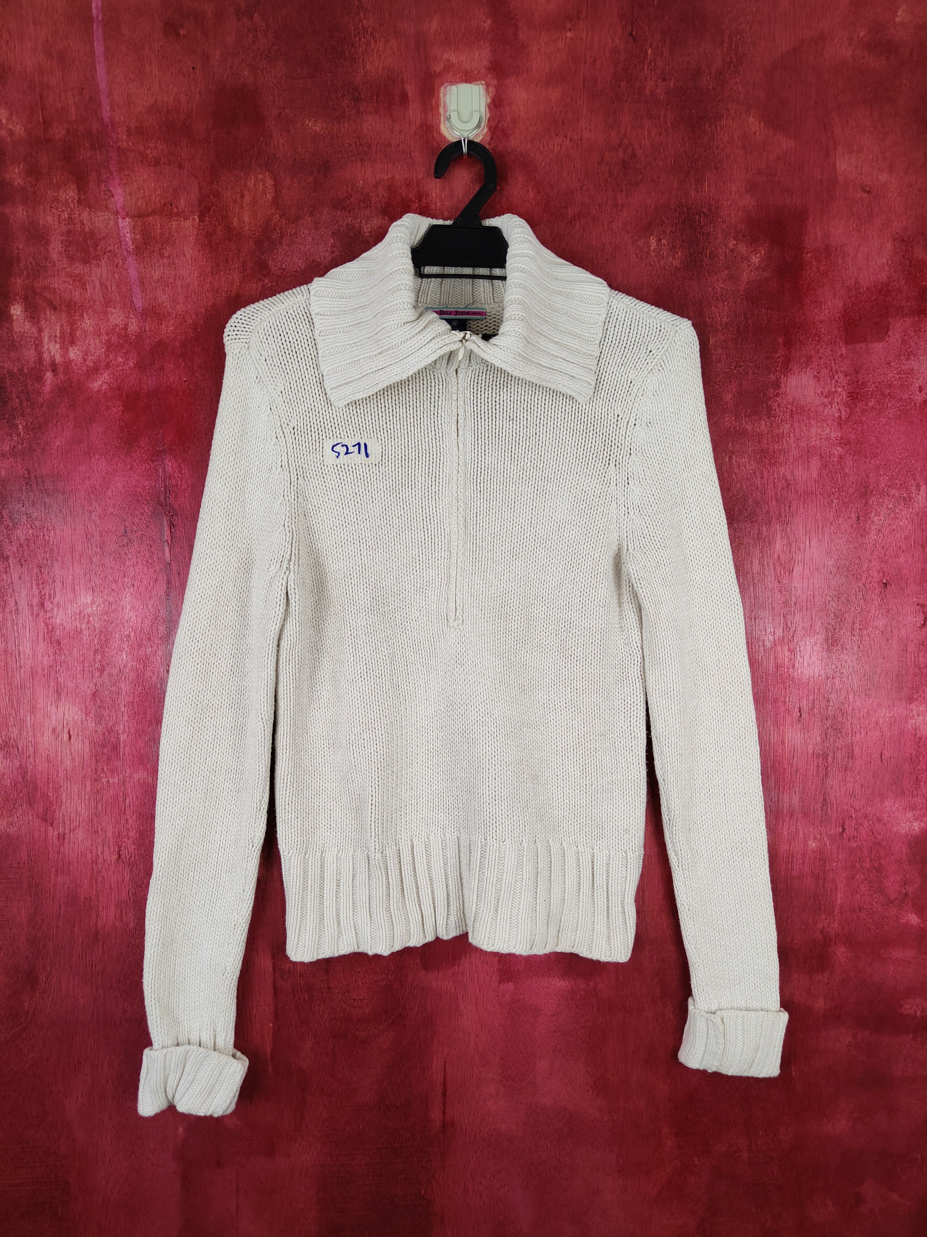 Ralph Polo Jeans Lauren White Knitwear #5271