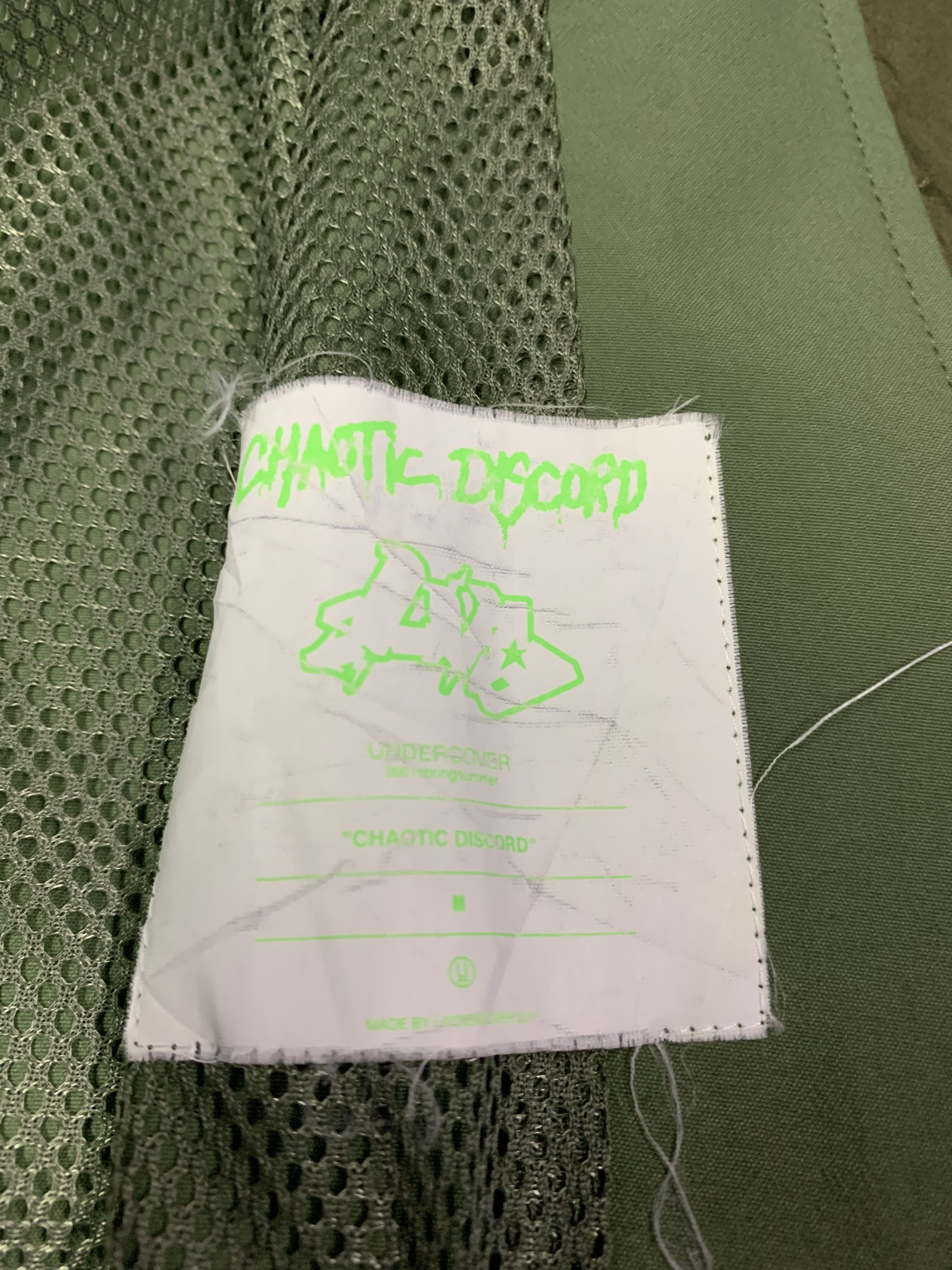 Jun Takahashi × Undercover 🔥UNDERCOVER CHOATIC DISCHORD JACKETS OLIVE GREEN Size US M / EU 48-50 / 2 - 10 Thumbnail