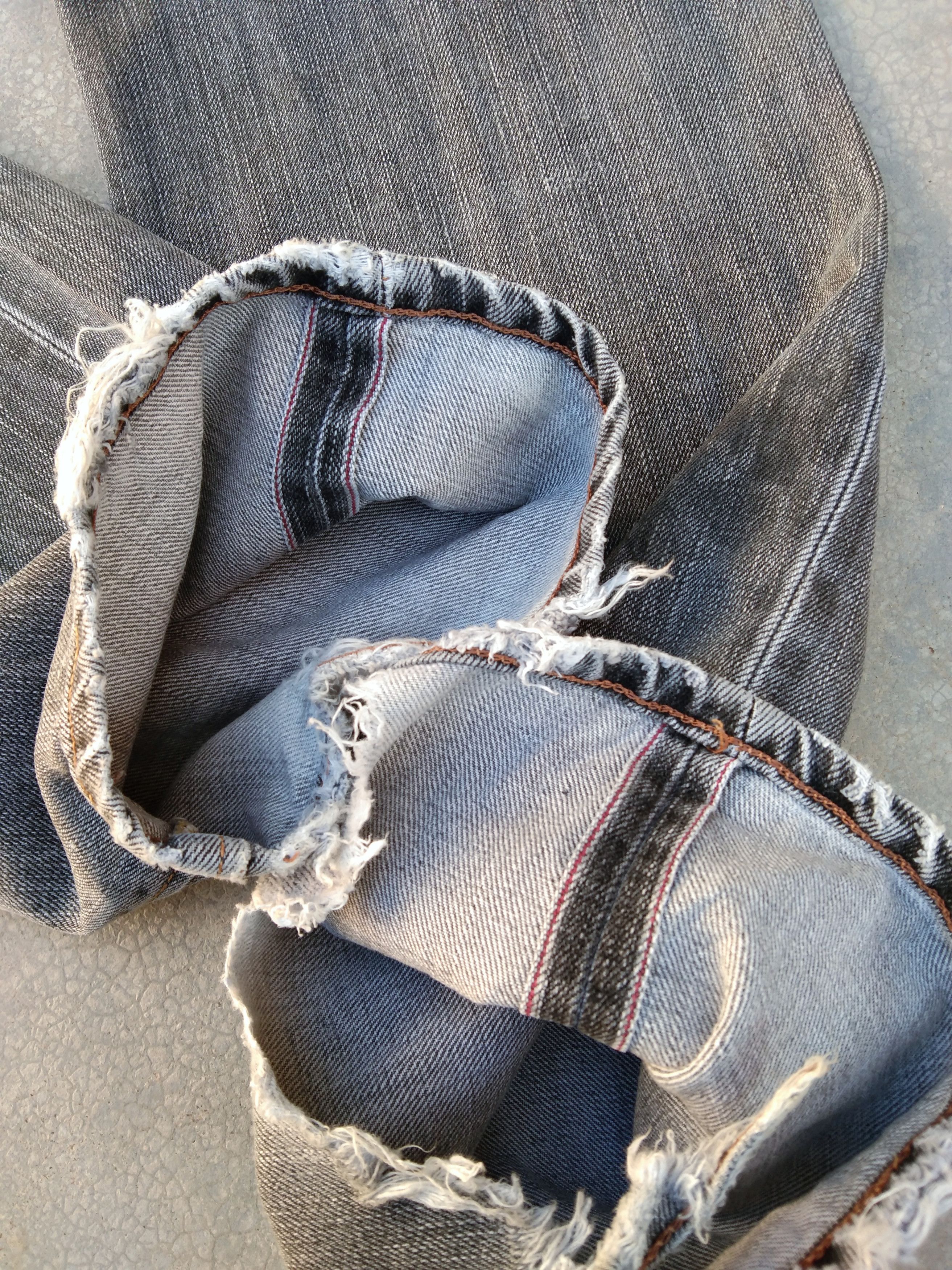 Japanese Brand × Jean × Vintage 90s Vintage Distressed Edwin Selvedge Redline Jeans 29x33 Size US 29 - 3 Thumbnail