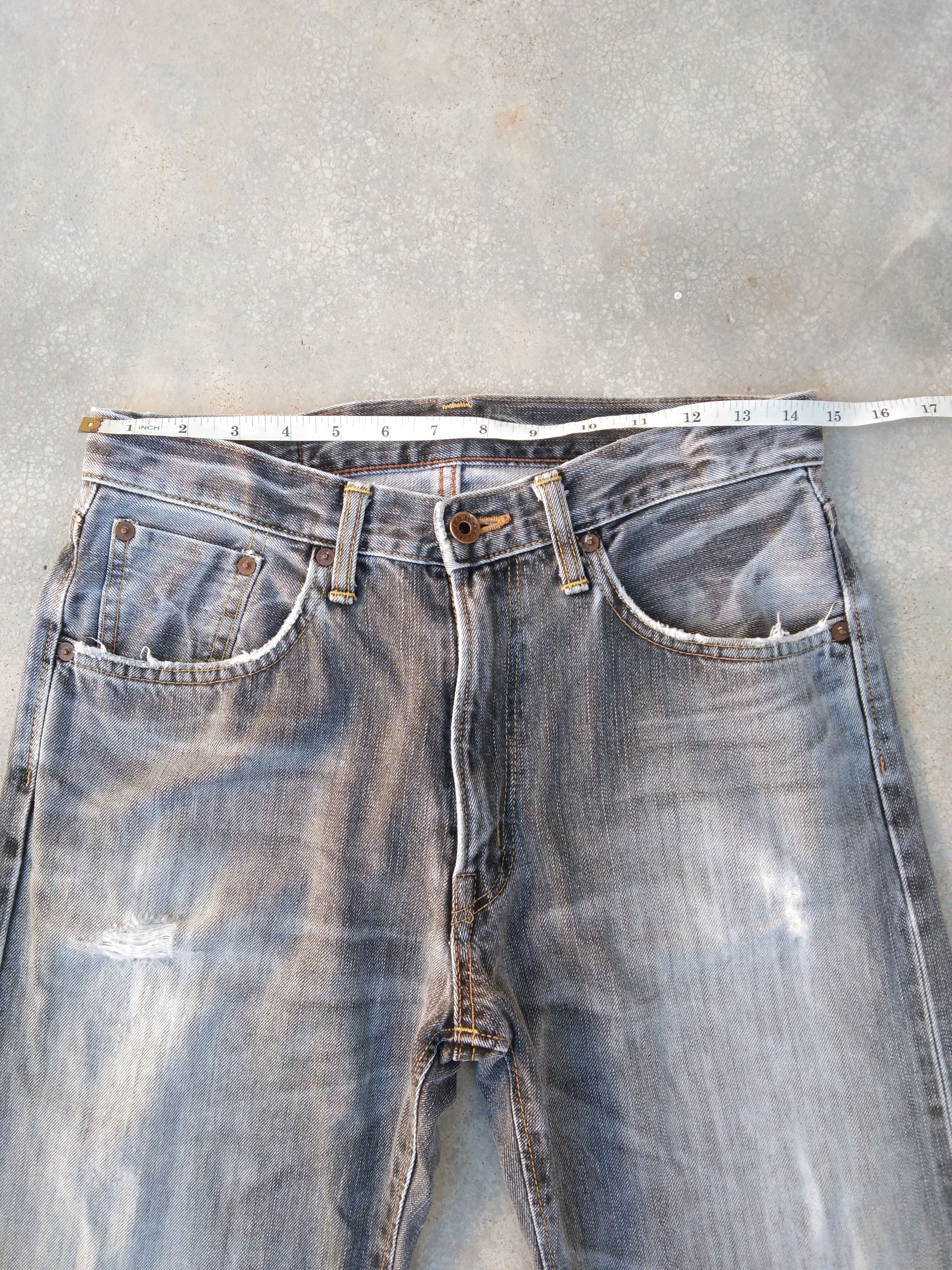 Japanese Brand × Jean × Vintage 90s Vintage Distressed Edwin Selvedge Redline Jeans 29x33 Size US 29 - 9 Thumbnail