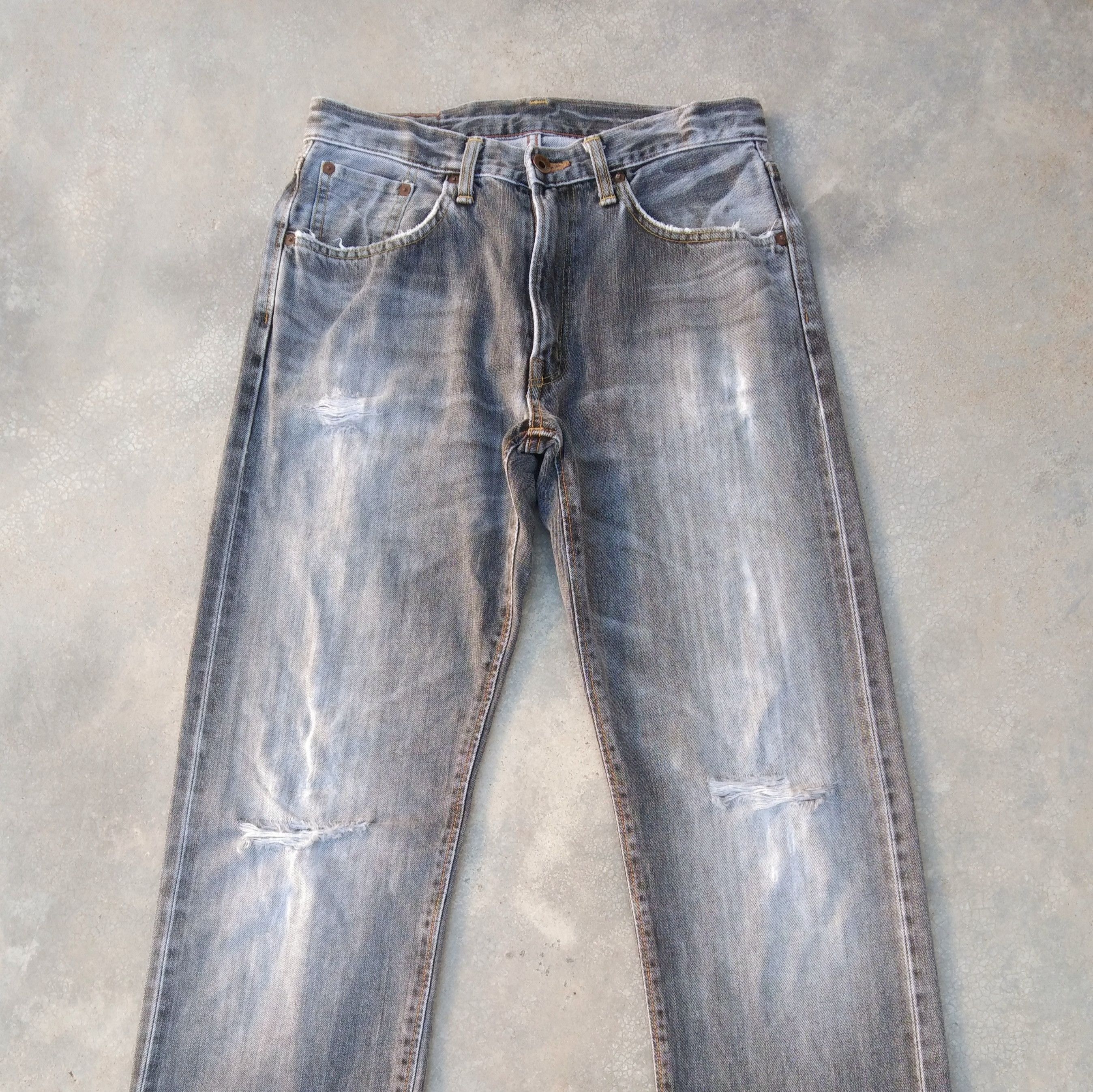 Japanese Brand × Jean × Vintage 90s Vintage Distressed Edwin Selvedge Redline Jeans 29x33 Size US 29 - 8 Thumbnail