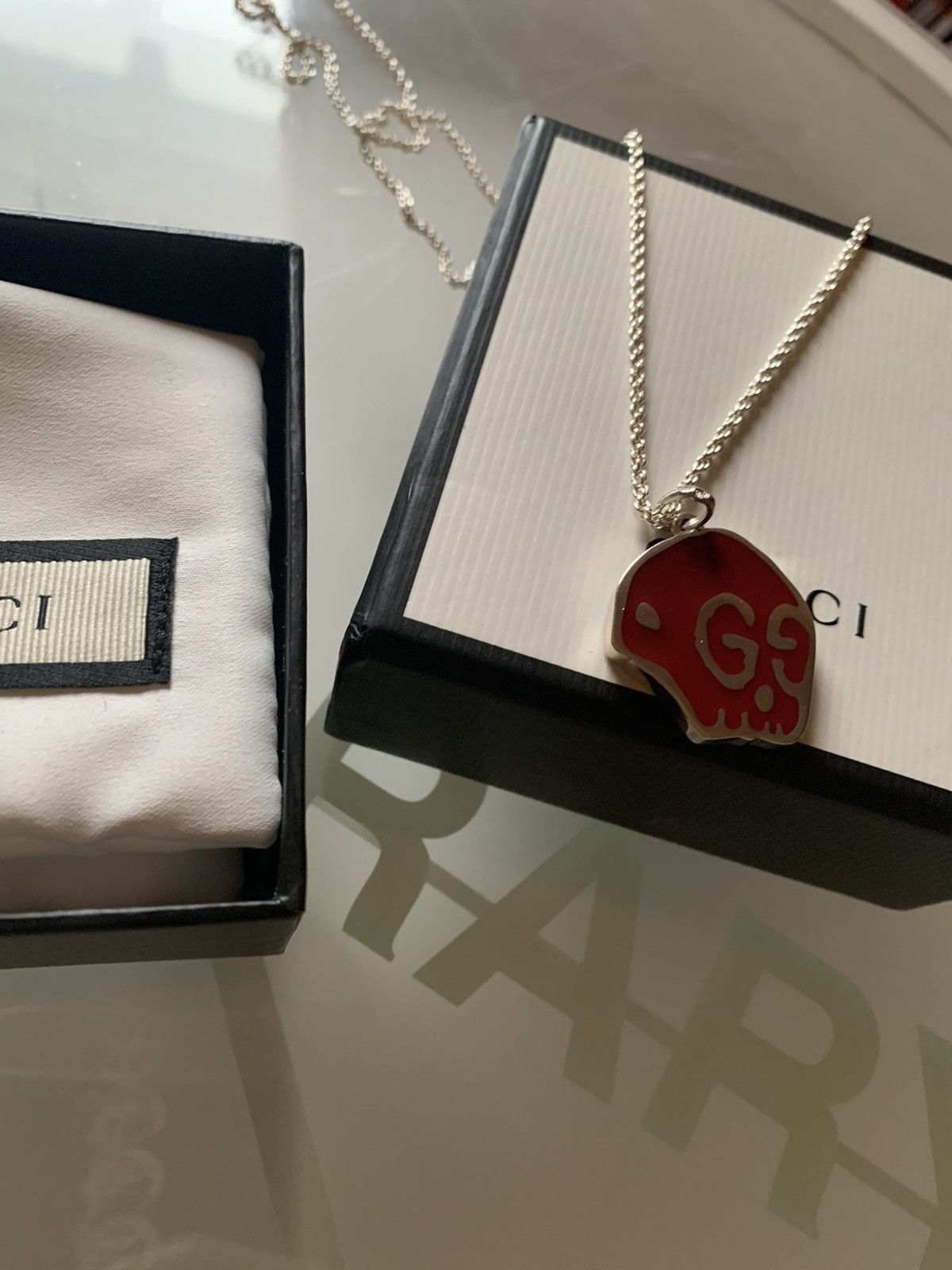 Gucci Gucci Ghost Skull Necklace Trouble Andrew Size ONE SIZE - 4 Thumbnail