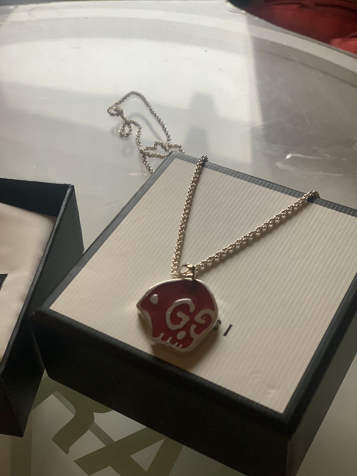 Gucci Gucci Ghost Skull Necklace Trouble Andrew Size ONE SIZE - 2 Thumbnail