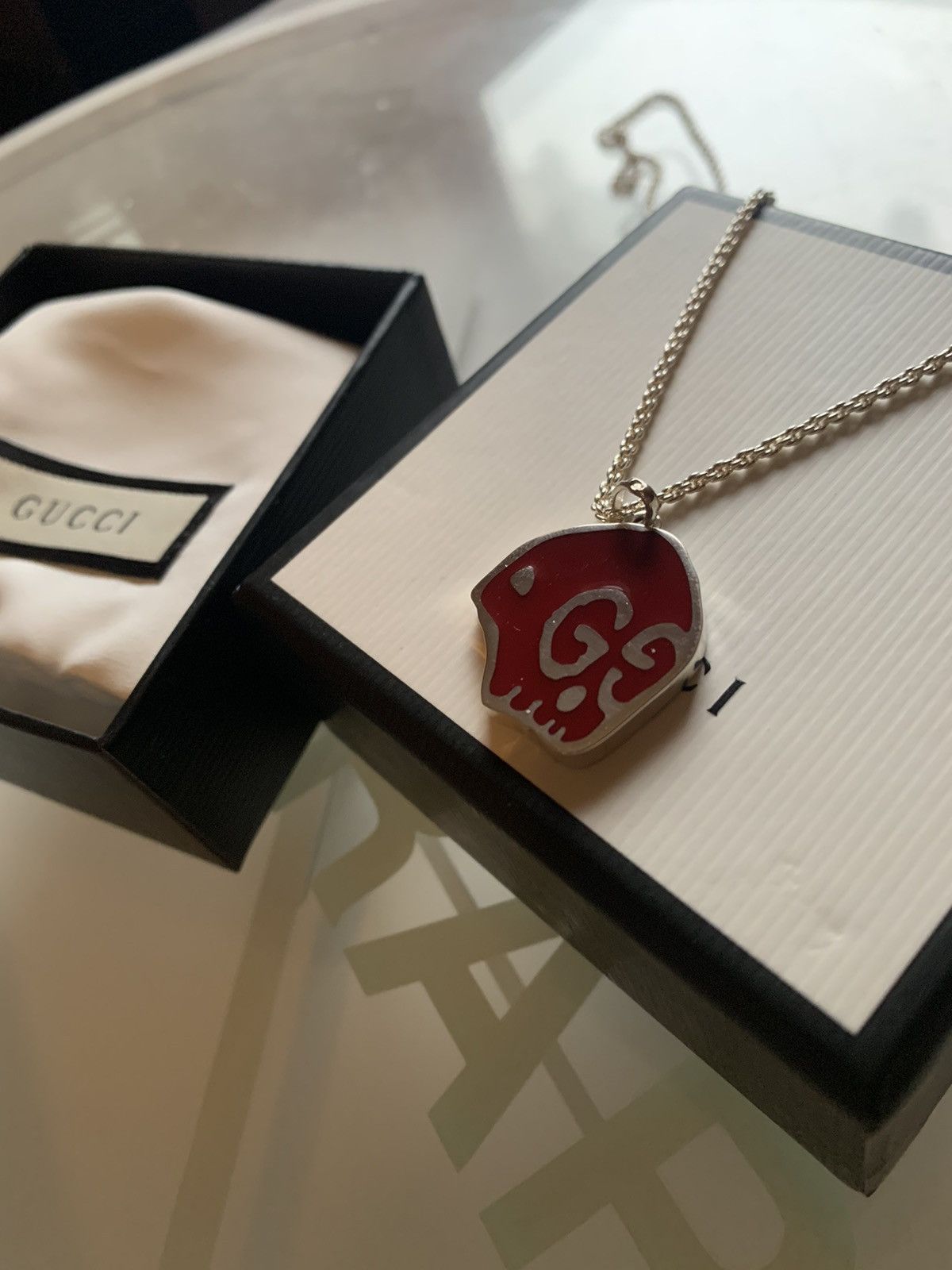 Gucci Gucci Ghost Skull Necklace Trouble Andrew Size ONE SIZE - 3 Thumbnail
