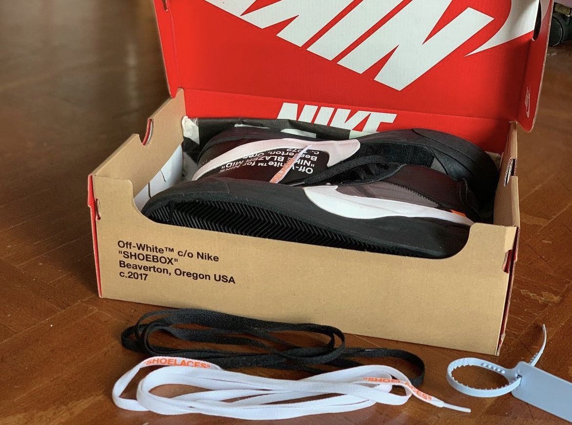Nike × Off-White Nike Off-White Blazer Grim Reaper | signed by Yeezy Busta Size US 10 / EU 43 - 1 Thumbnail