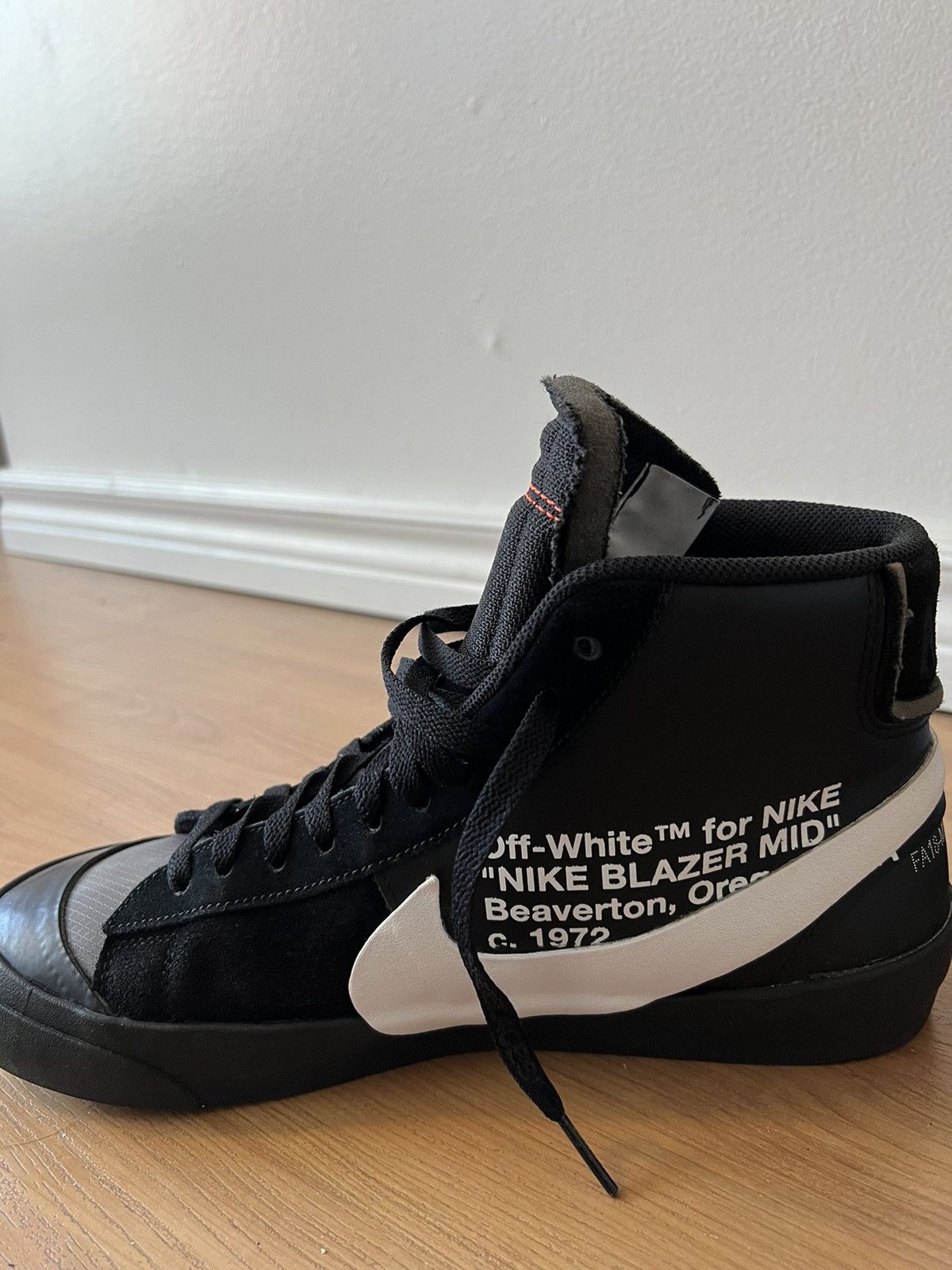 Nike × Off-White Nike Off-White Blazer Grim Reaper | signed by Yeezy Busta Size US 10 / EU 43 - 11 Thumbnail