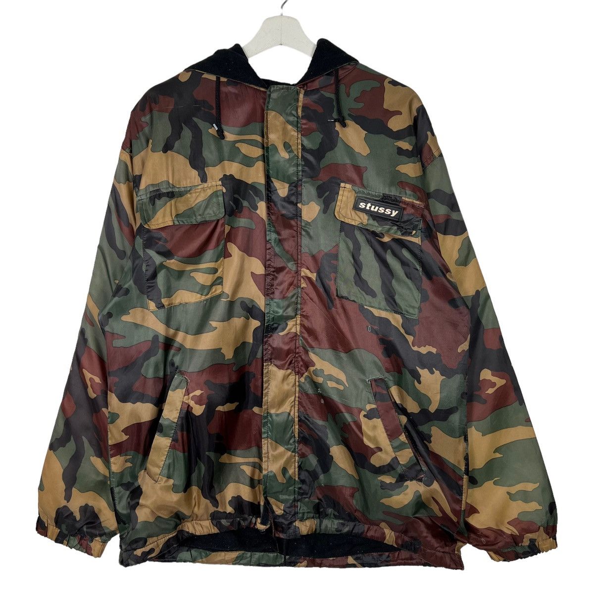 Stussy Stussy Woodland Camo Work Jacket | Grailed