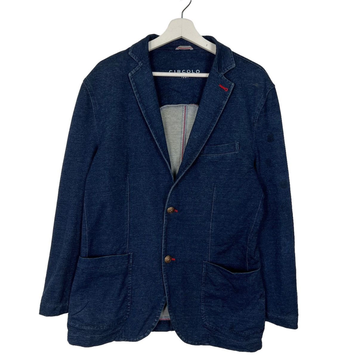 Circolo 1901 🔥 Circolo 1901 Blue Indigo Cardigan Tailor Jacket Size US L / EU 52-54 / 3 - 1 Thumbnail