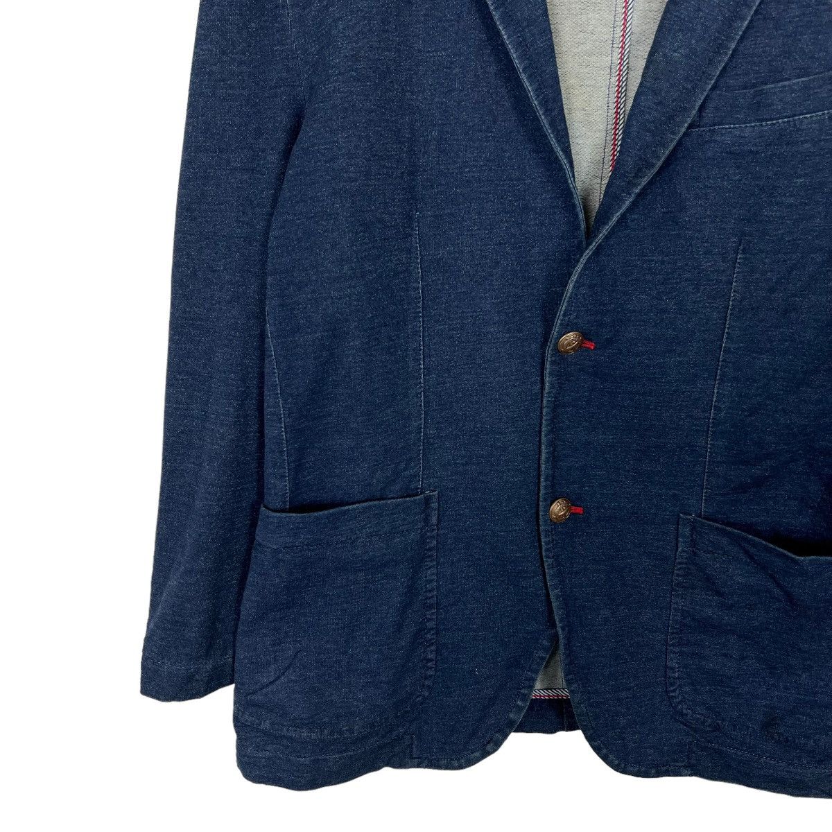 Circolo 1901 🔥 Circolo 1901 Blue Indigo Cardigan Tailor Jacket Size US L / EU 52-54 / 3 - 2 Thumbnail