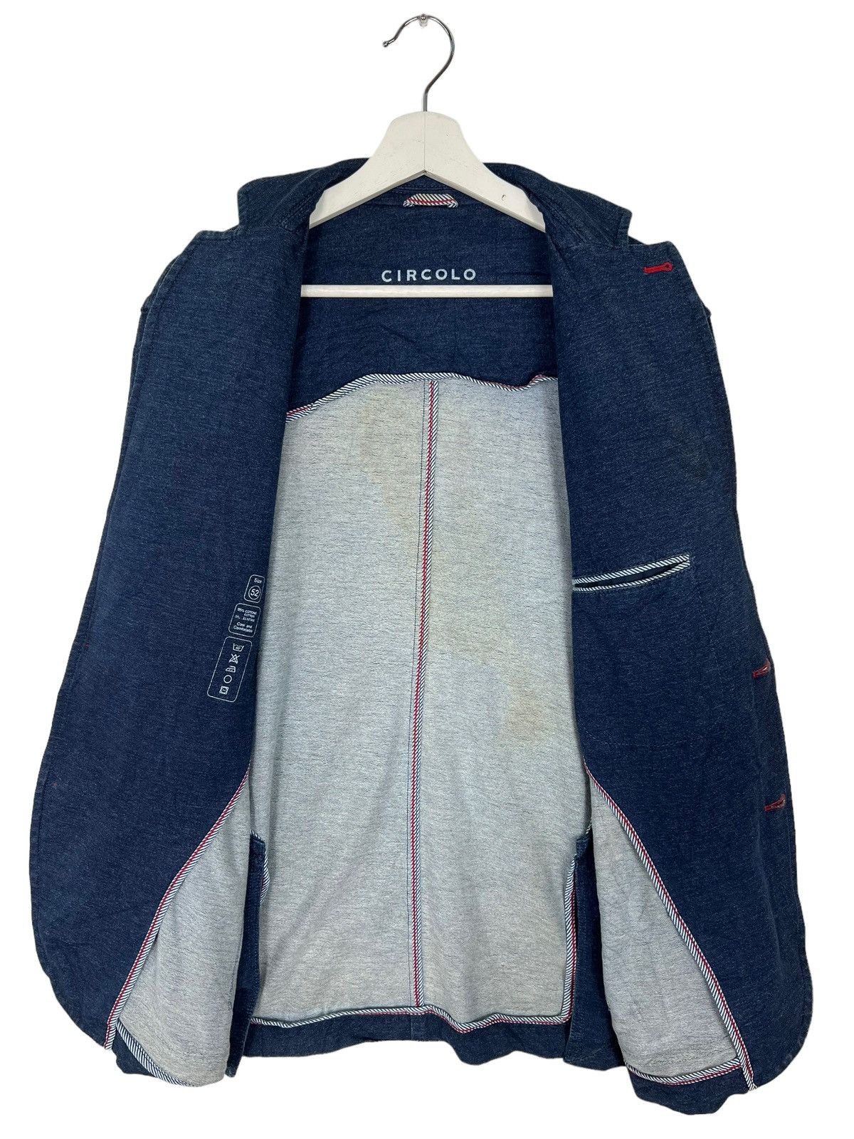 Circolo 1901 🔥 Circolo 1901 Blue Indigo Cardigan Tailor Jacket Size US L / EU 52-54 / 3 - 5 Thumbnail