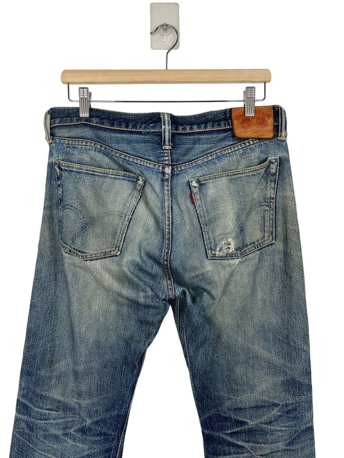 Full Count & Co. 🔥 VINTAGE FULL COUNT DISTRESS DENIM Size US 34 / EU 50 - 6 Thumbnail