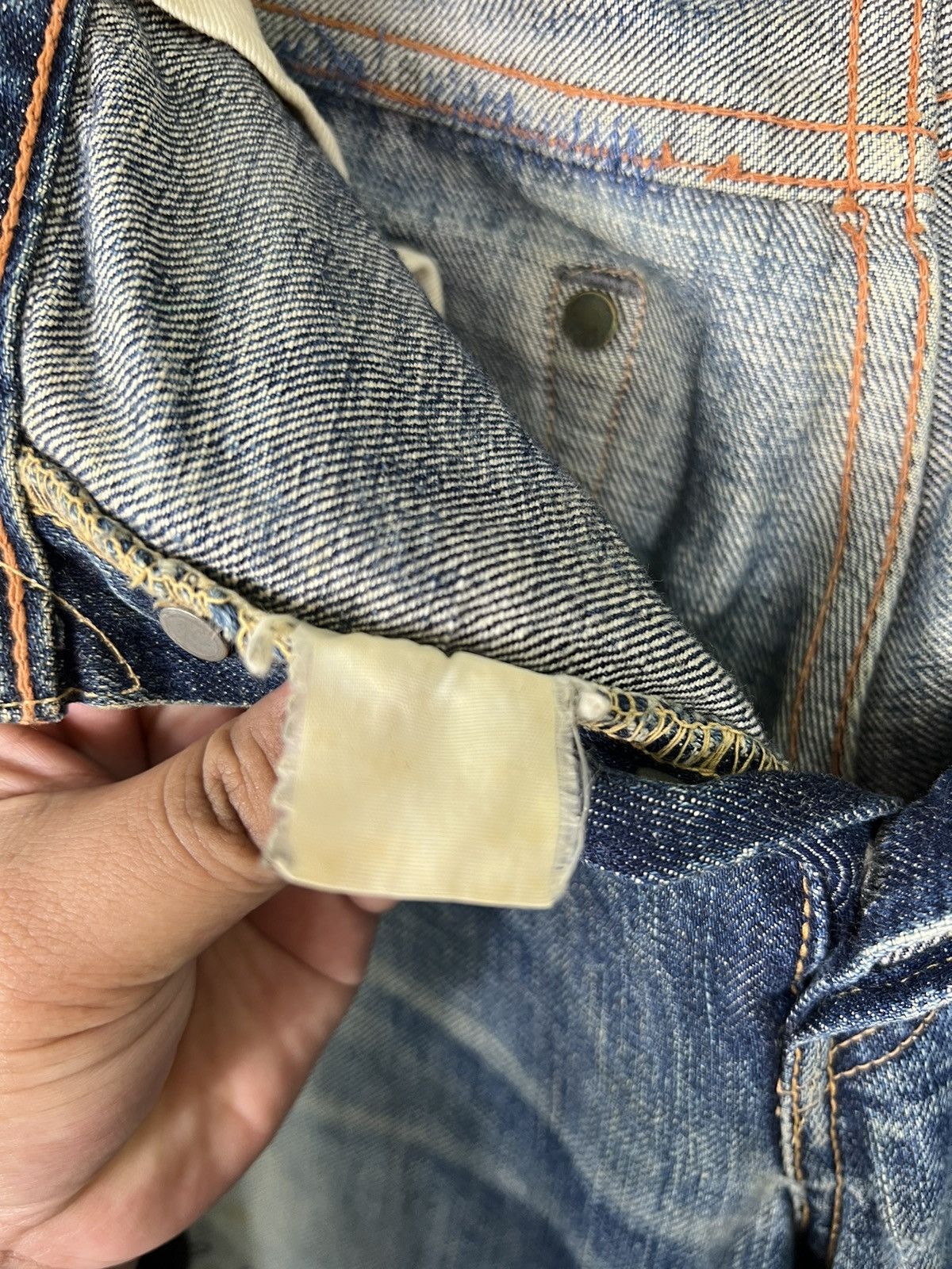 Full Count & Co. 🔥 VINTAGE FULL COUNT DISTRESS DENIM Size US 34 / EU 50 - 8 Thumbnail