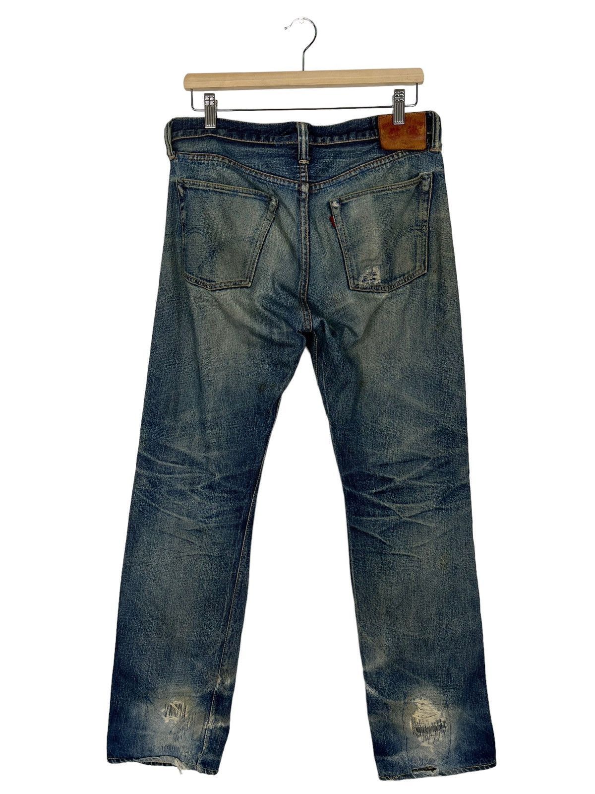 Full Count & Co. 🔥 VINTAGE FULL COUNT DISTRESS DENIM Size US 34 / EU 50 - 4 Thumbnail