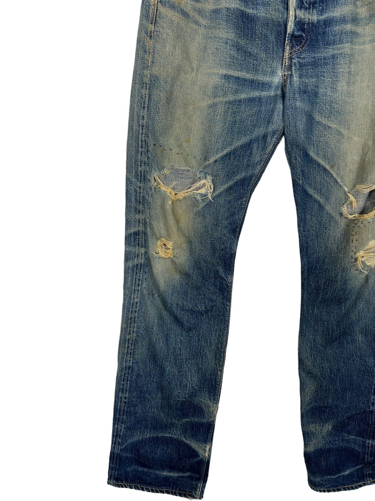 Full Count & Co. 🔥 VINTAGE FULL COUNT DISTRESS DENIM Size US 34 / EU 50 - 2 Thumbnail