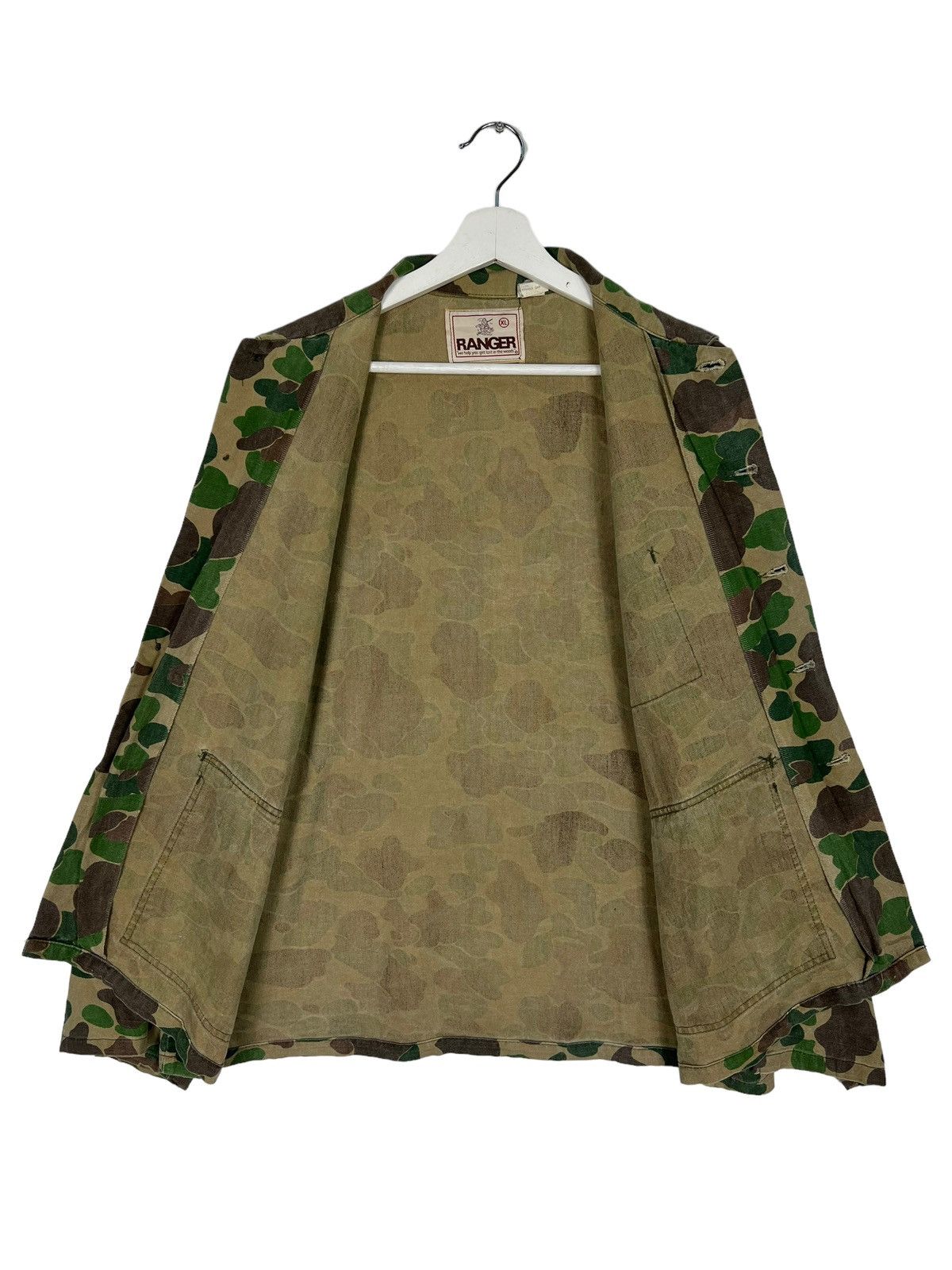 Hunter 🔥VINTAGE RANGER CAMO HUNTING SAFARI JACKET MADE IN USA Size US XL / EU 56 / 4 - 6 Thumbnail