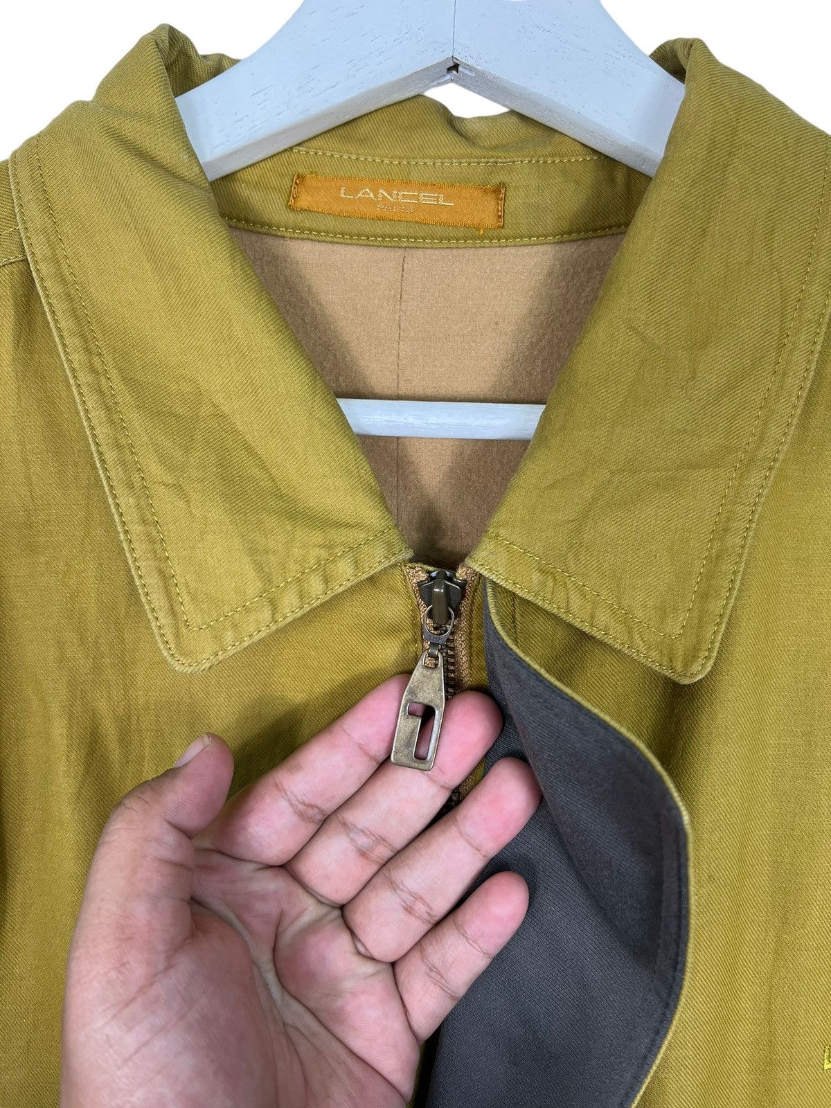 Lancel 🔥 VINTAGE 80s 90s LANCEL CARGO BOMBER JACKET Size US L / EU 52-54 / 3 - 7 Thumbnail