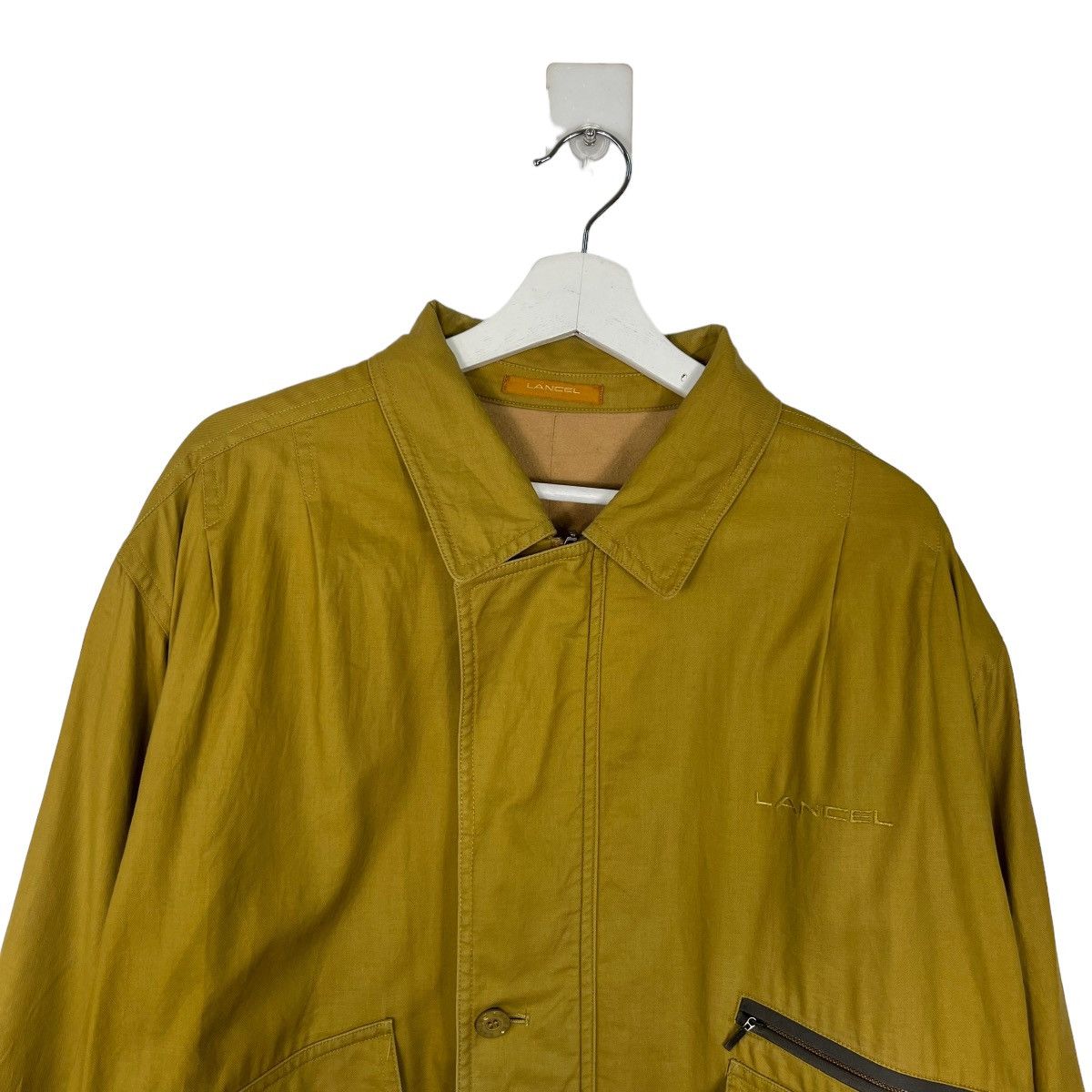 Lancel 🔥 VINTAGE 80s 90s LANCEL CARGO BOMBER JACKET Size US L / EU 52-54 / 3 - 3 Thumbnail