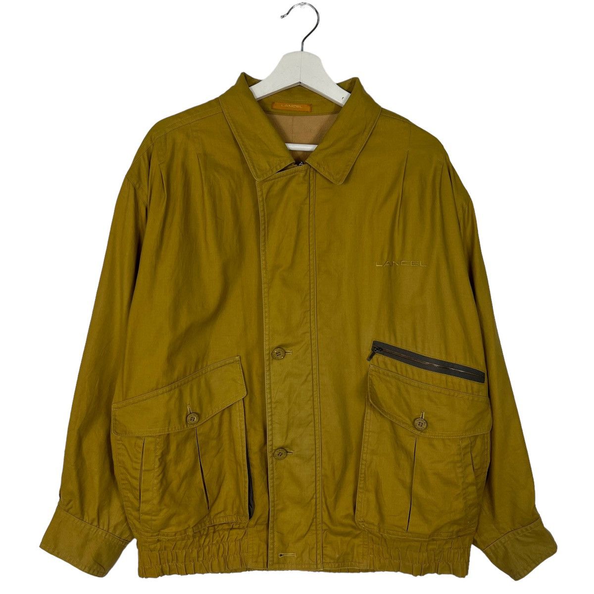 Lancel 🔥 VINTAGE 80s 90s LANCEL CARGO BOMBER JACKET Size US L / EU 52-54 / 3 - 1 Thumbnail