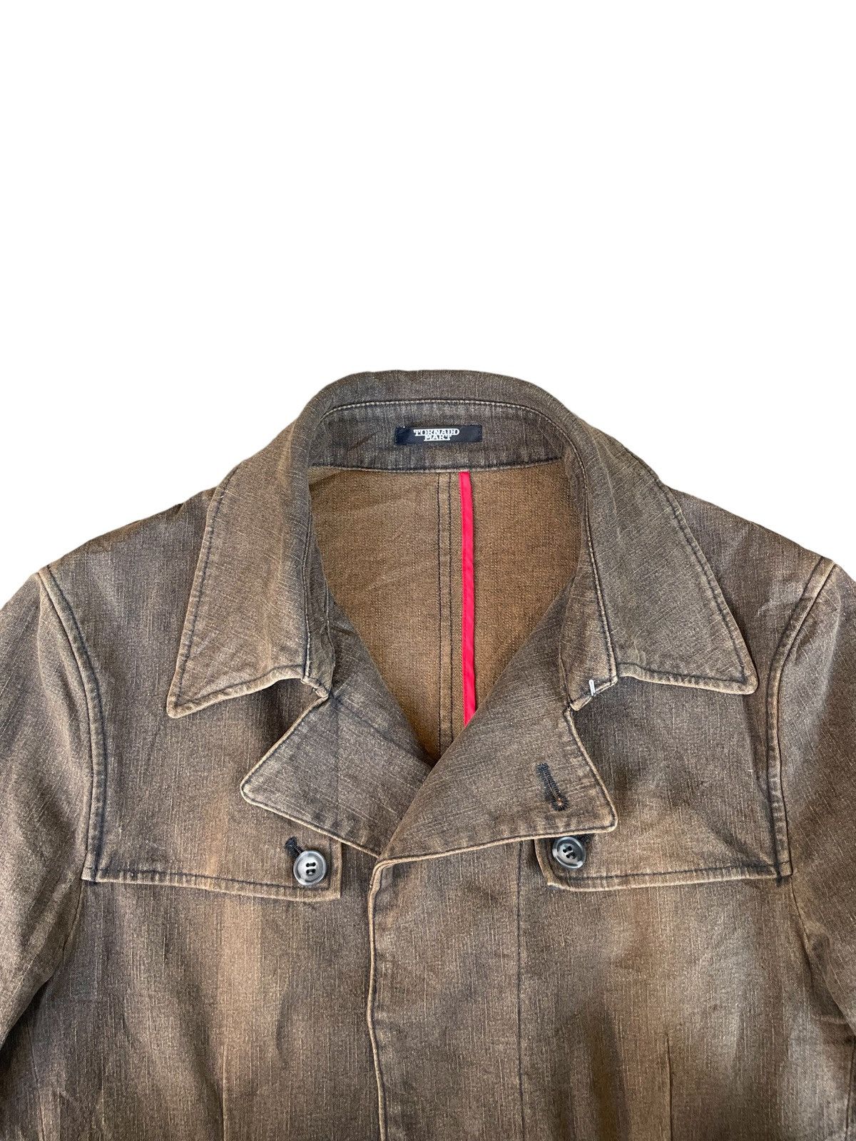 Tornado Mart Tornado Mart Archive Mudwash Denim Jacket Earth Brown Wash Size US M / EU 48-50 / 2 - 6 Thumbnail