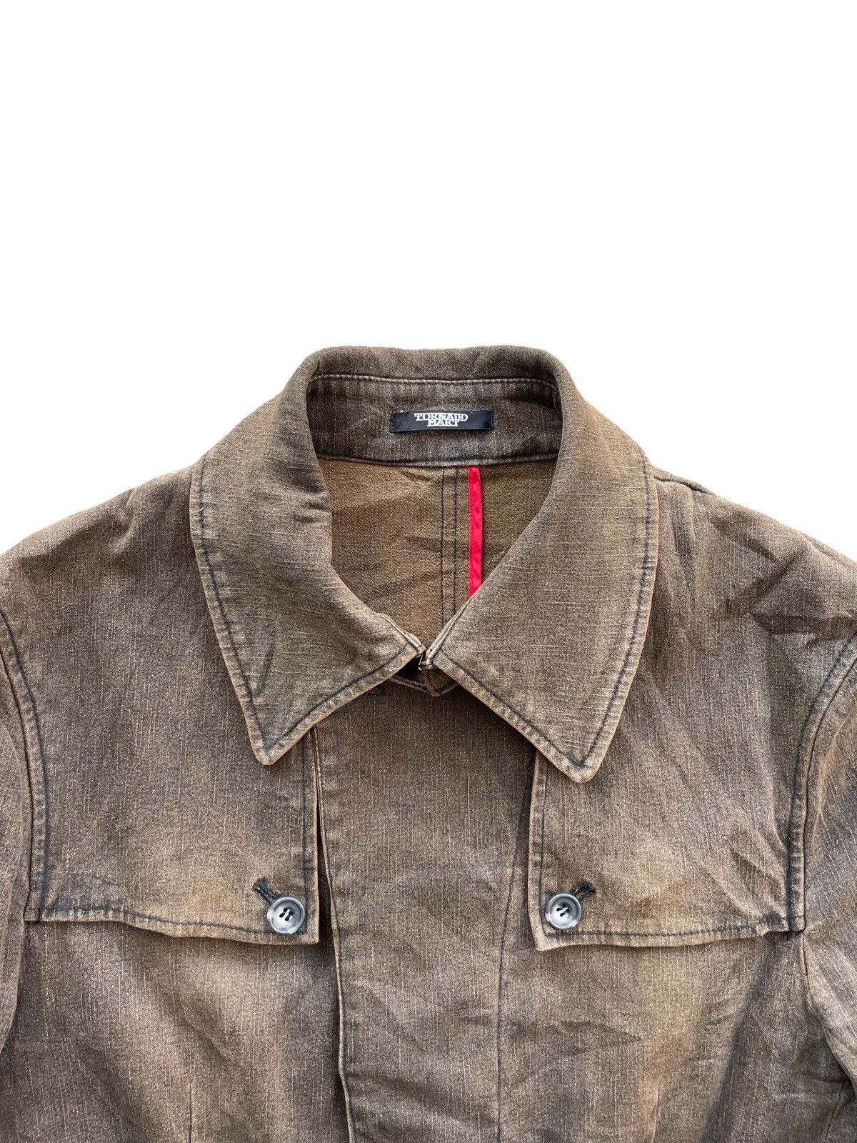 Tornado Mart Tornado Mart Archive Mudwash Denim Jacket Earth Brown Wash Size US M / EU 48-50 / 2 - 7 Thumbnail