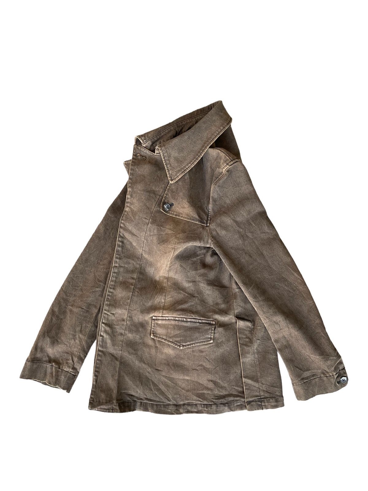 Tornado Mart Tornado Mart Archive Mudwash Denim Jacket Earth Brown Wash Size US M / EU 48-50 / 2 - 10 Thumbnail