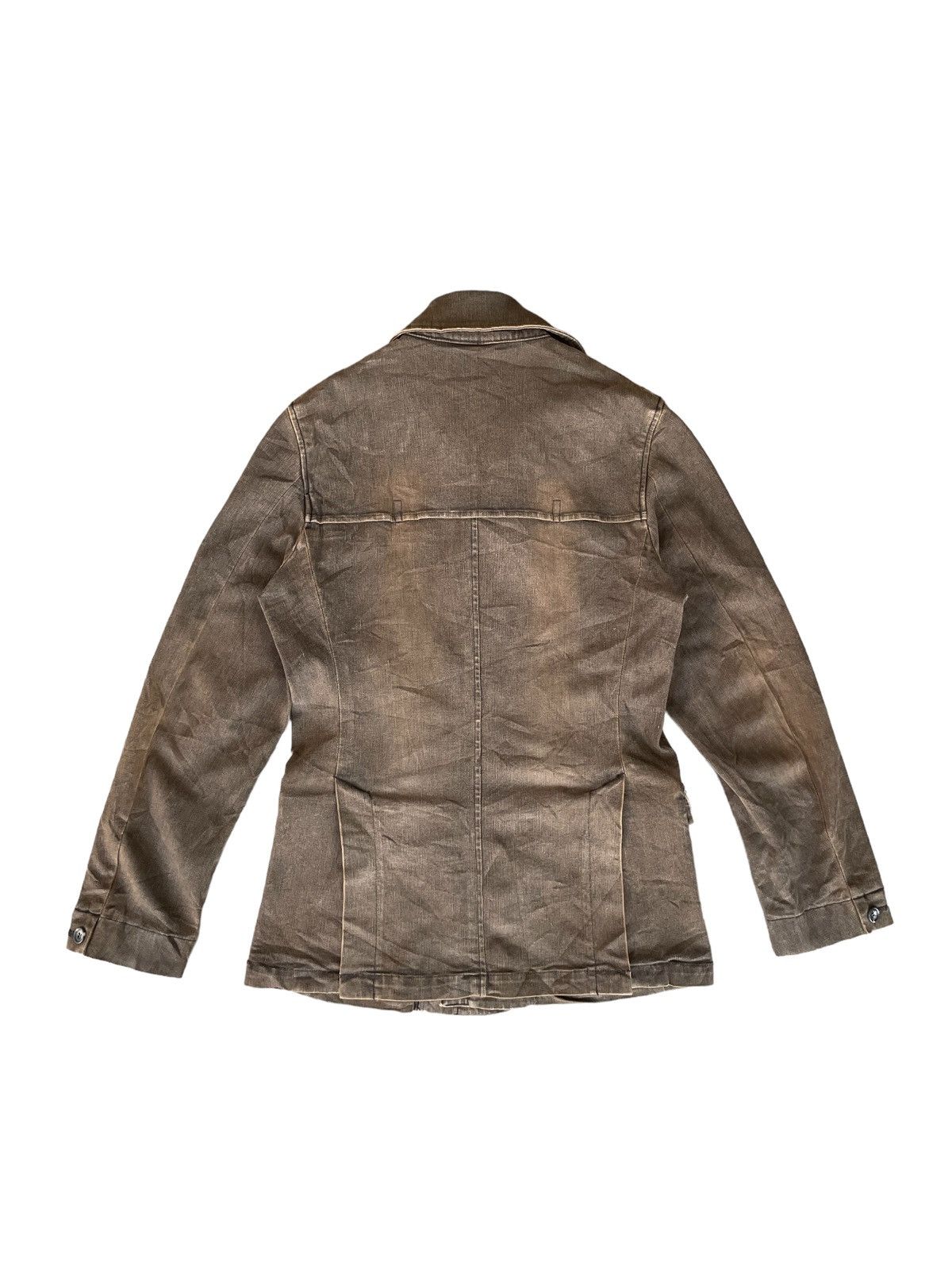 Tornado Mart Tornado Mart Archive Mudwash Denim Jacket Earth Brown Wash Size US M / EU 48-50 / 2 - 11 Thumbnail