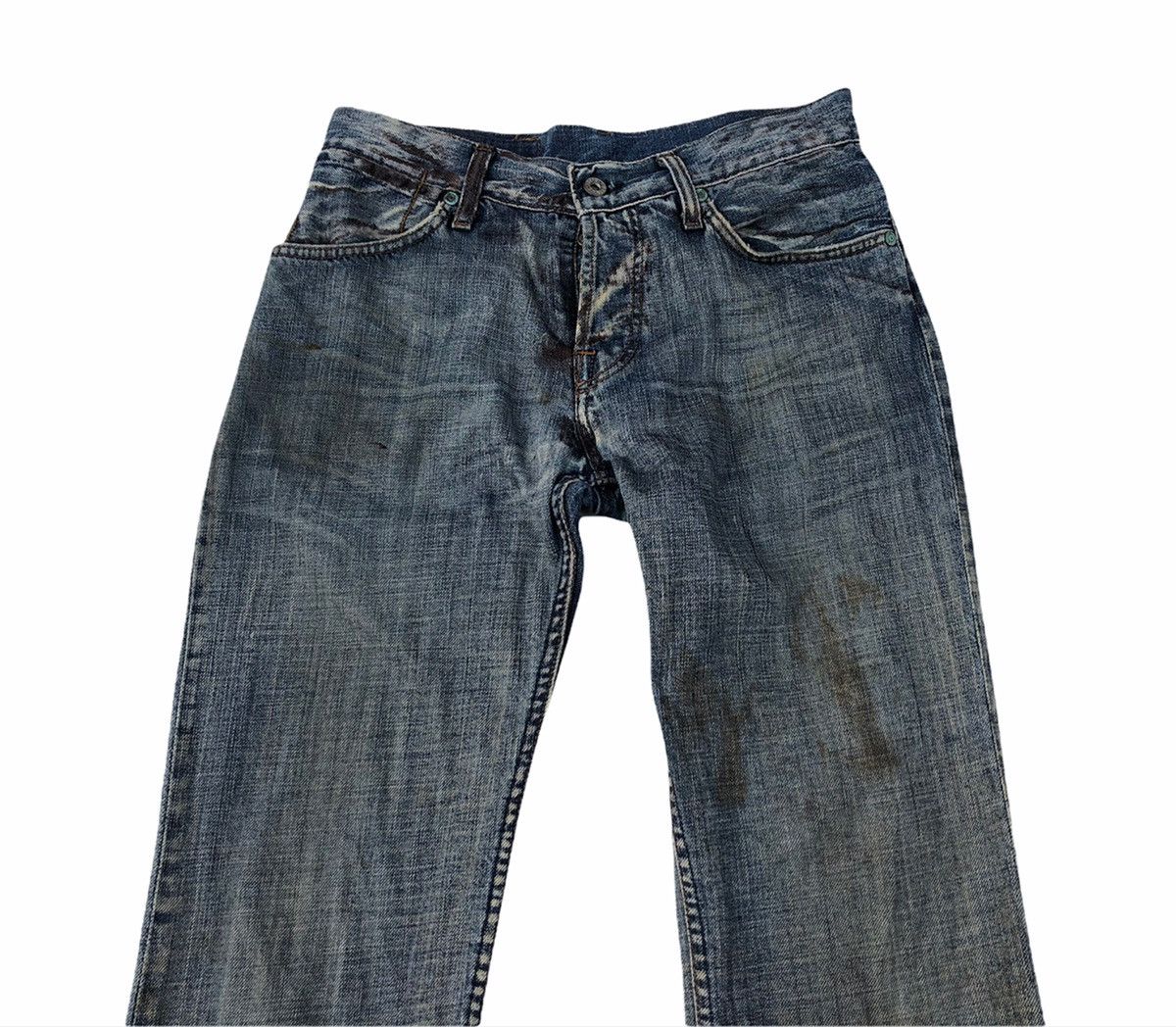 Japanese Brand 🔥Japanese Casucci Distressed Flare Jeans🔥 Size US 28 / EU 44 - 3 Thumbnail