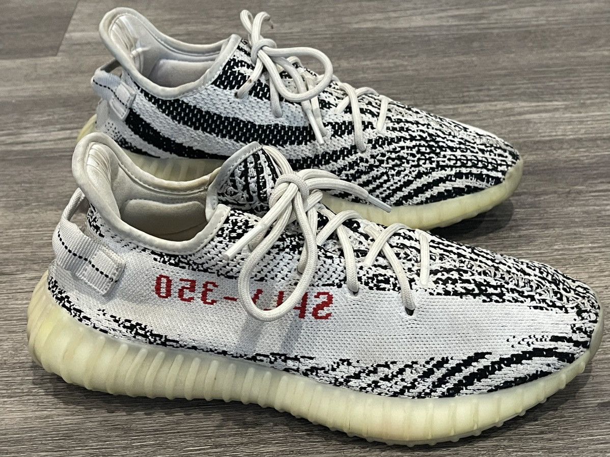 Adidas × Kanye West Yeezy Boost 350 V2 'Zebra' 2017 Sz. 9.5 Size US 9.5 / EU 42-43 - 2 Thumbnail