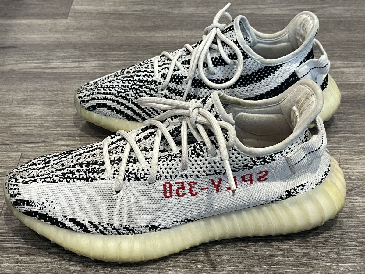 Adidas × Kanye West Yeezy Boost 350 V2 'Zebra' 2017 Sz. 9.5 Size US 9.5 / EU 42-43 - 3 Thumbnail