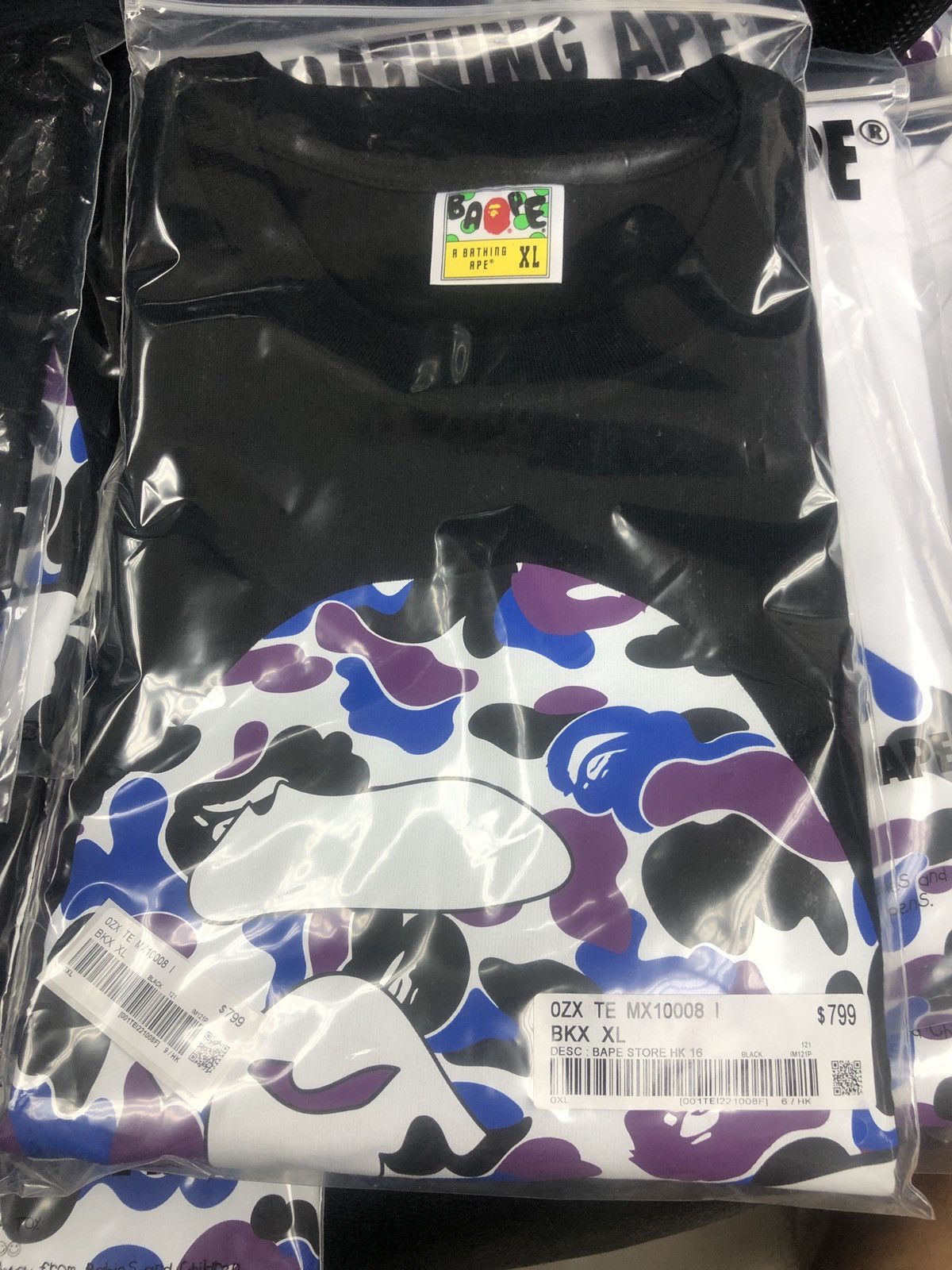 Bape BAPE Hong Kong 16th Anniversary - HK Camo Ape Head Tee Size US M / EU 48-50 / 2 - 7 Thumbnail