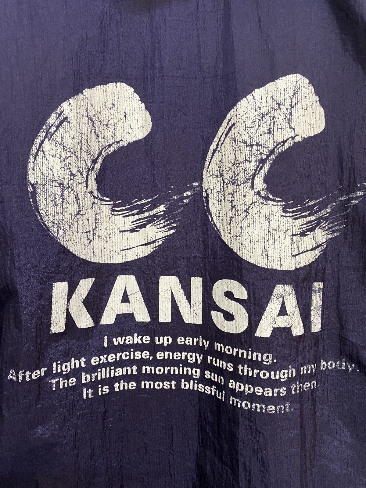 Japanese Brand × Kansai Yamamoto × Vintage Vintage KANSAI CC Big Logo Long Jacket Sherpa Size US XL / EU 56 / 4 - 5 Thumbnail