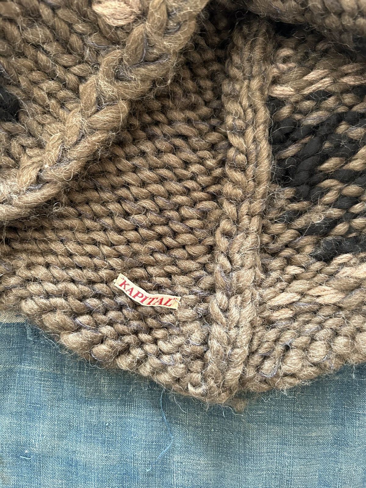 Kapital × Kapital Kountry Kapital hand knit hood Size ONE SIZE - 5 Thumbnail