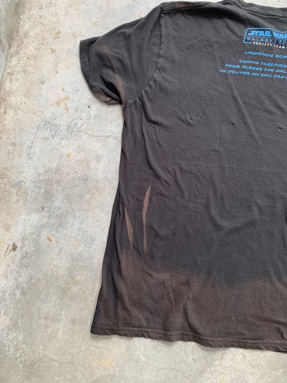 Thrashed Sun Faded Star wars Galaxy Edge oversized Tee
